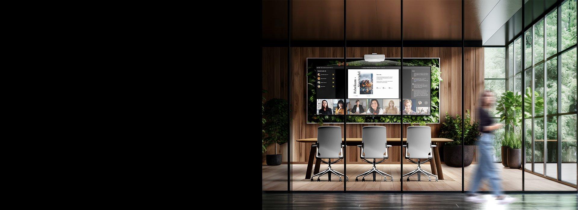 Business projector banner