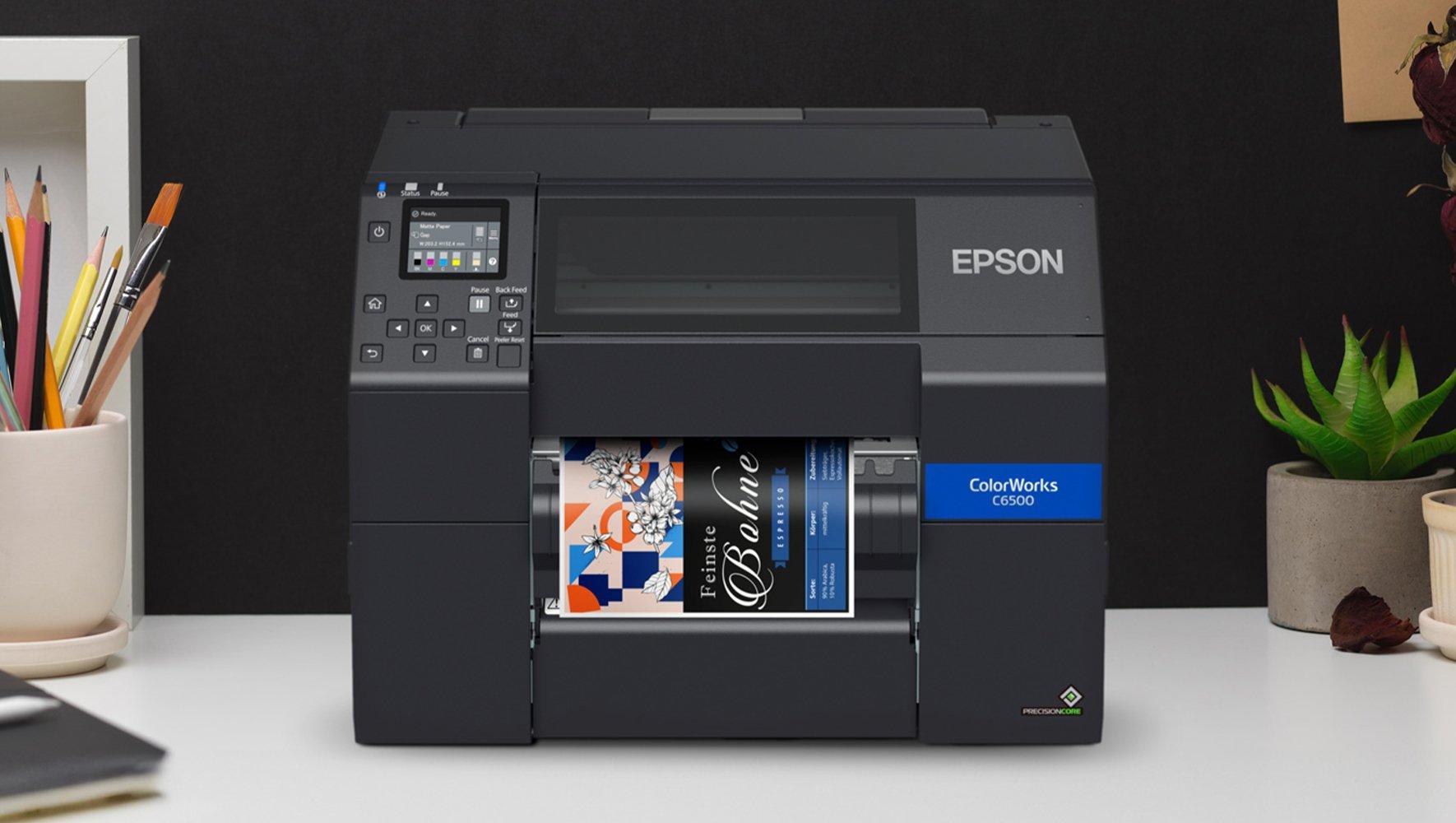An Epson CW6000Pe unit on a desk