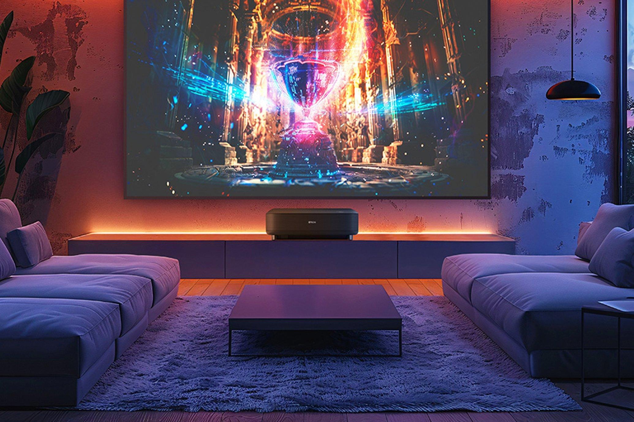 A home cinema scene