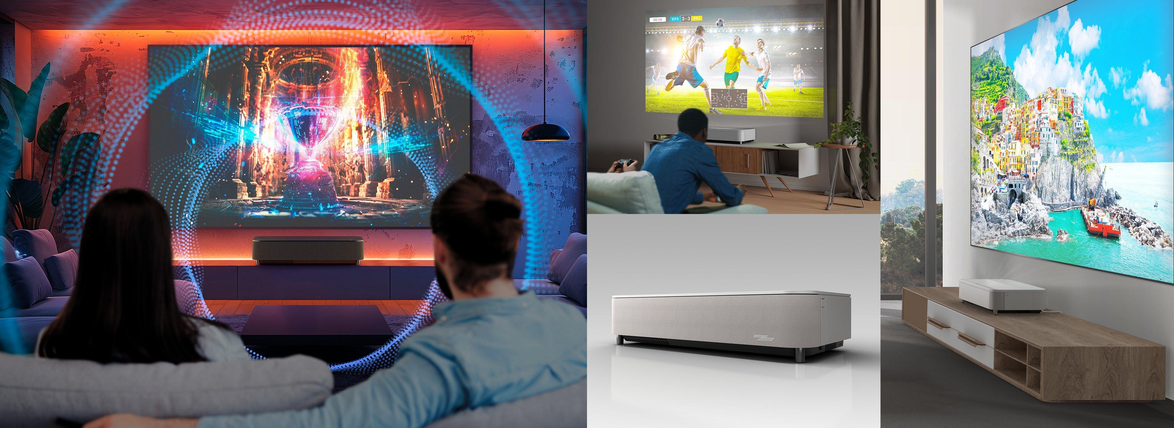 Different images of projectors