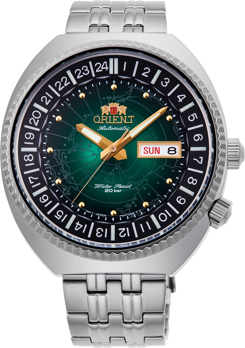 Orient world time on sale automatic