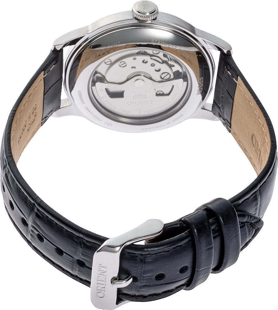 Orologio Orient Bambino Small Seconds – Automatico Classico Uomo Con Cinturino In Pelle Marrone E Quadrante Oro