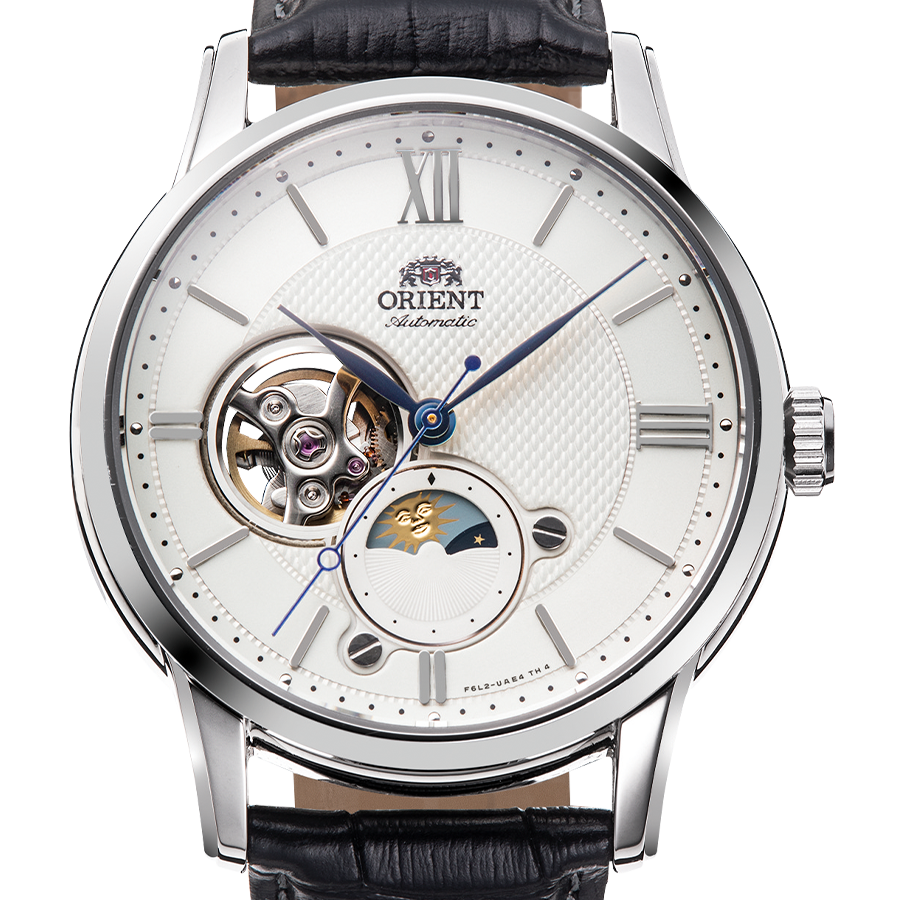 Orient bambino sun deals and moon