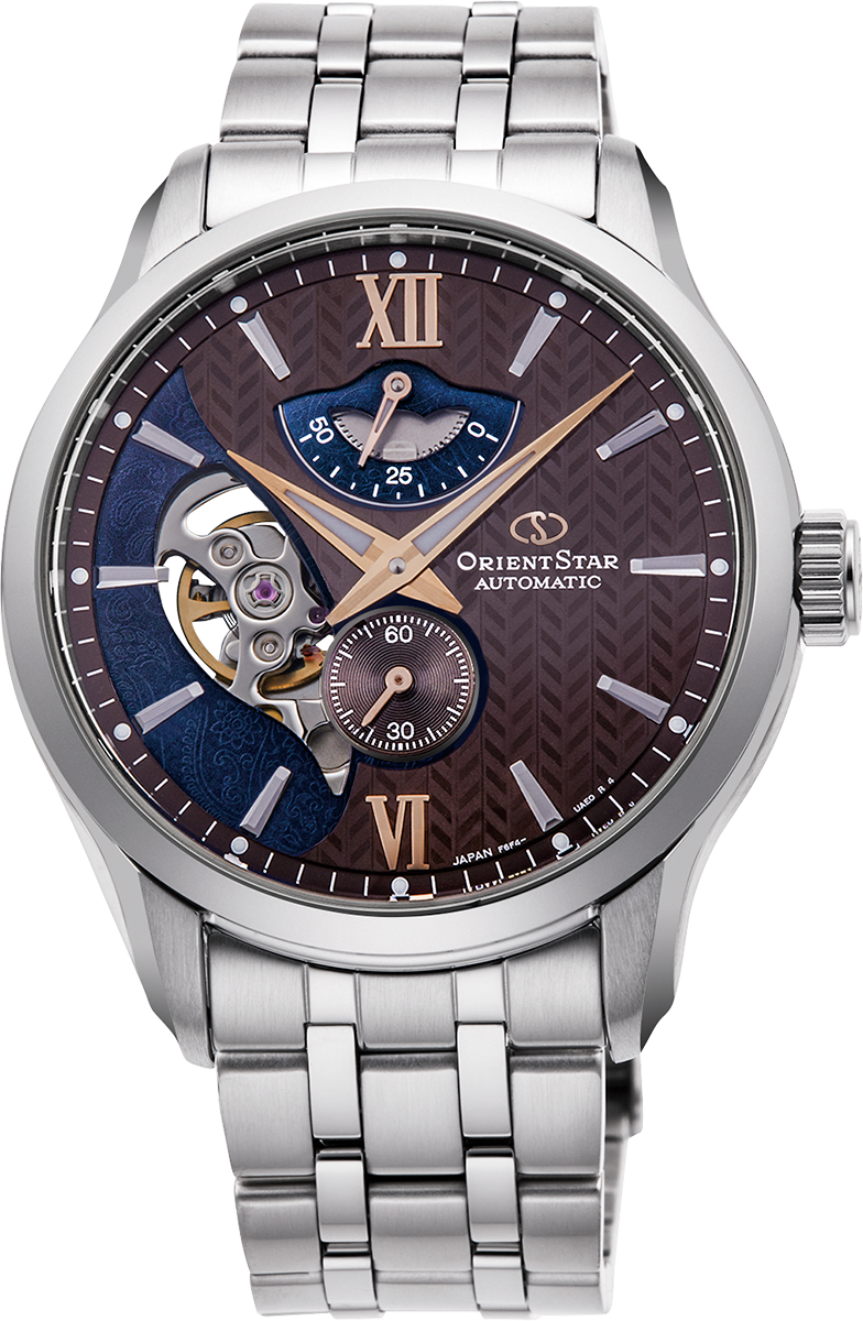 Orient star skeleton clearance watch