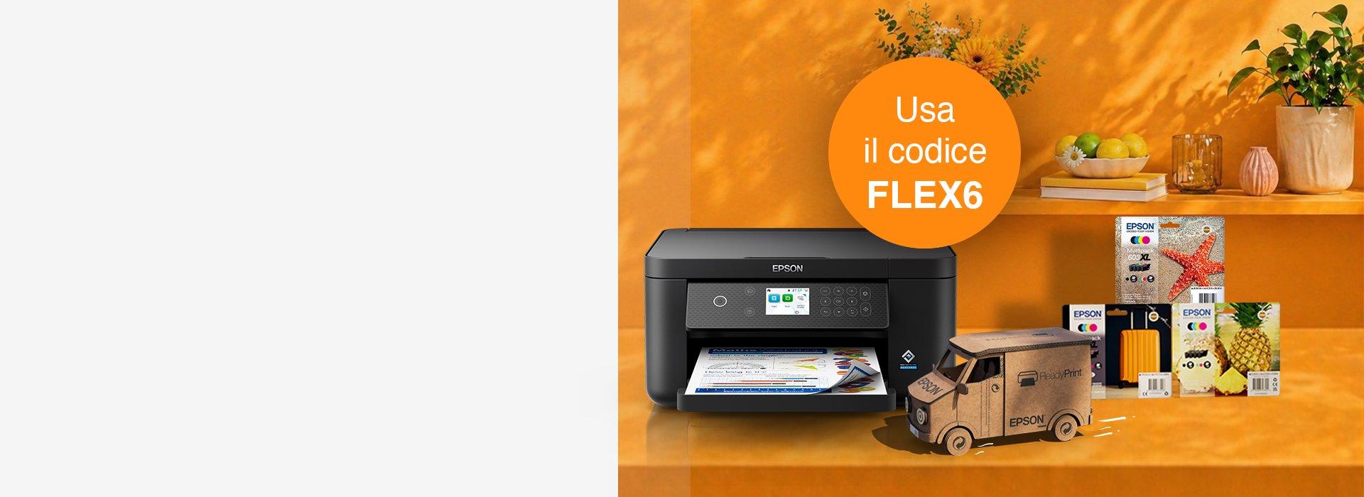 Ready Print Flex Spring Summer Promo image with printer and cartidgaes