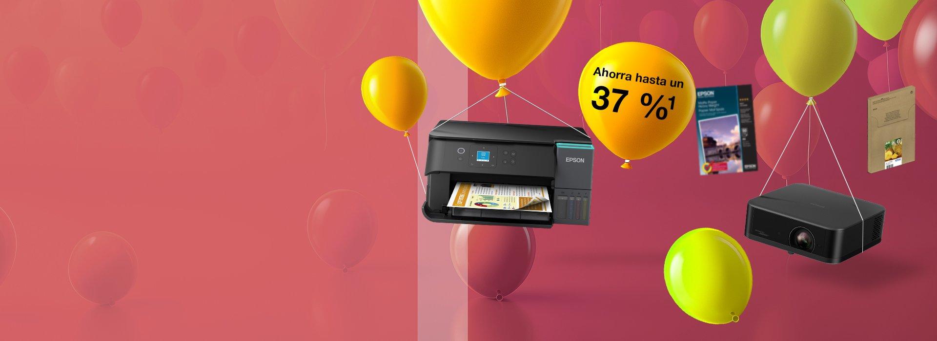 Super Savings banner with balloons and Inkies