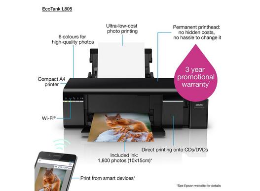 EcoTank L805 | Consumer | Inkjet Printers | Printers | Products | Epson  Europe