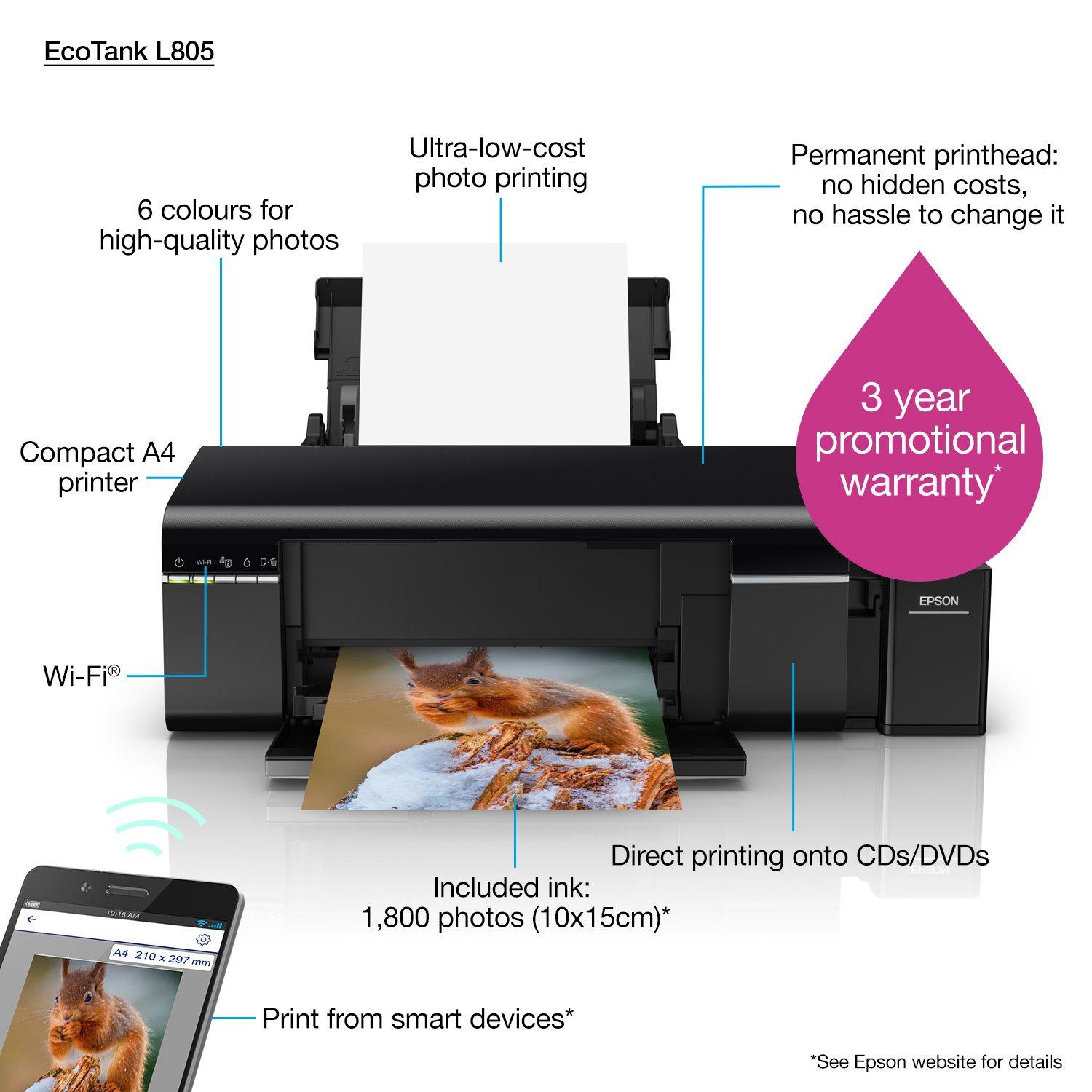 EcoTank L805 | Consumer | Inkjet Printers | Printers | Products 