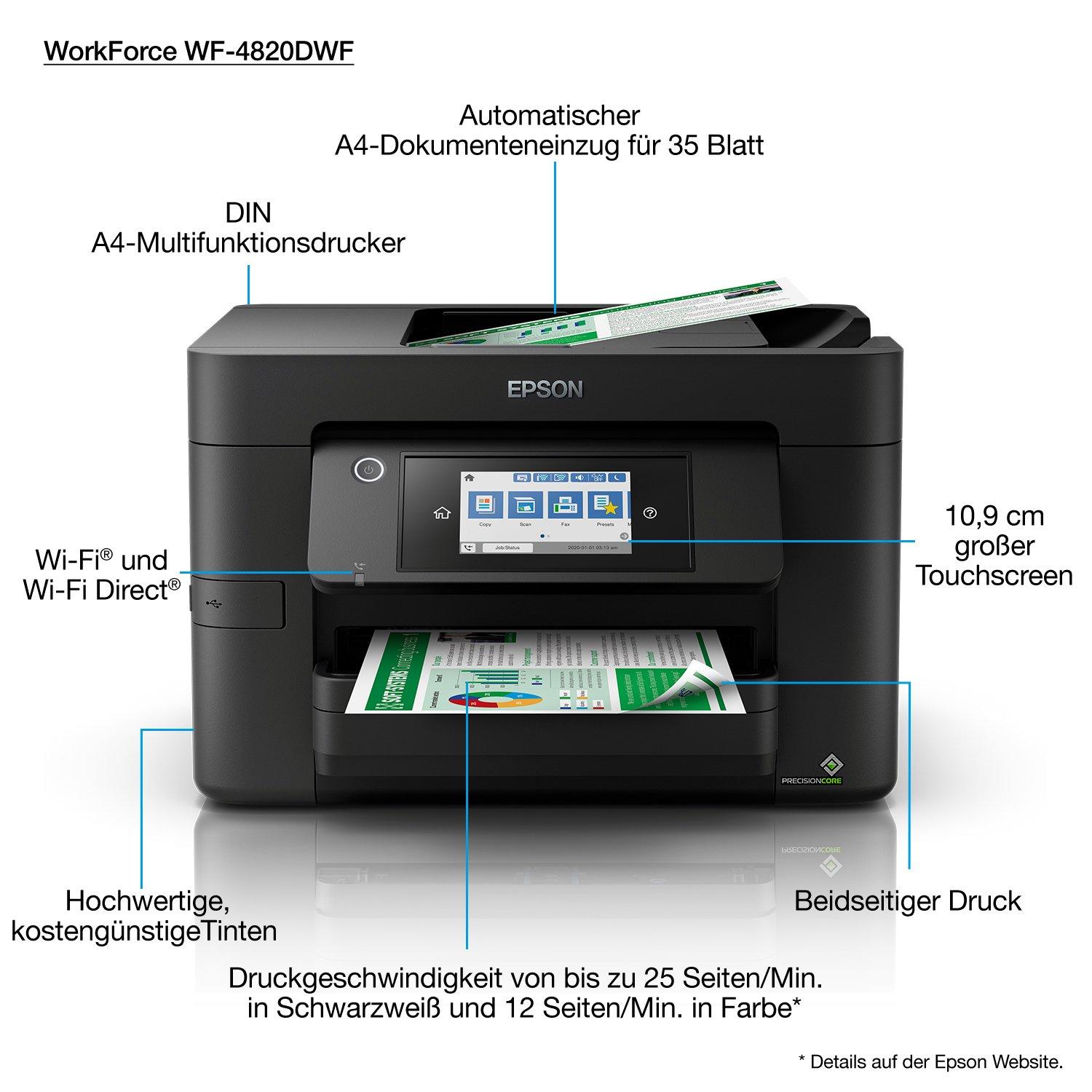 WorkForce Pro WF-4820DWF | MicroBusiness | Tintenstrahldrucker | Drucker |  Produkte | Epson Deutschland