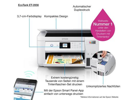 EcoTank ET-2856 | Consumer | Tintenstrahldrucker | Drucker | Produkte |  Epson Österreich