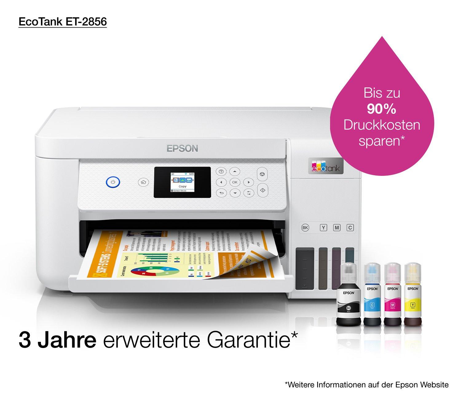EcoTank ET-2856 | Consumer | | Produkte | Drucker Tintenstrahldrucker | Epson Österreich