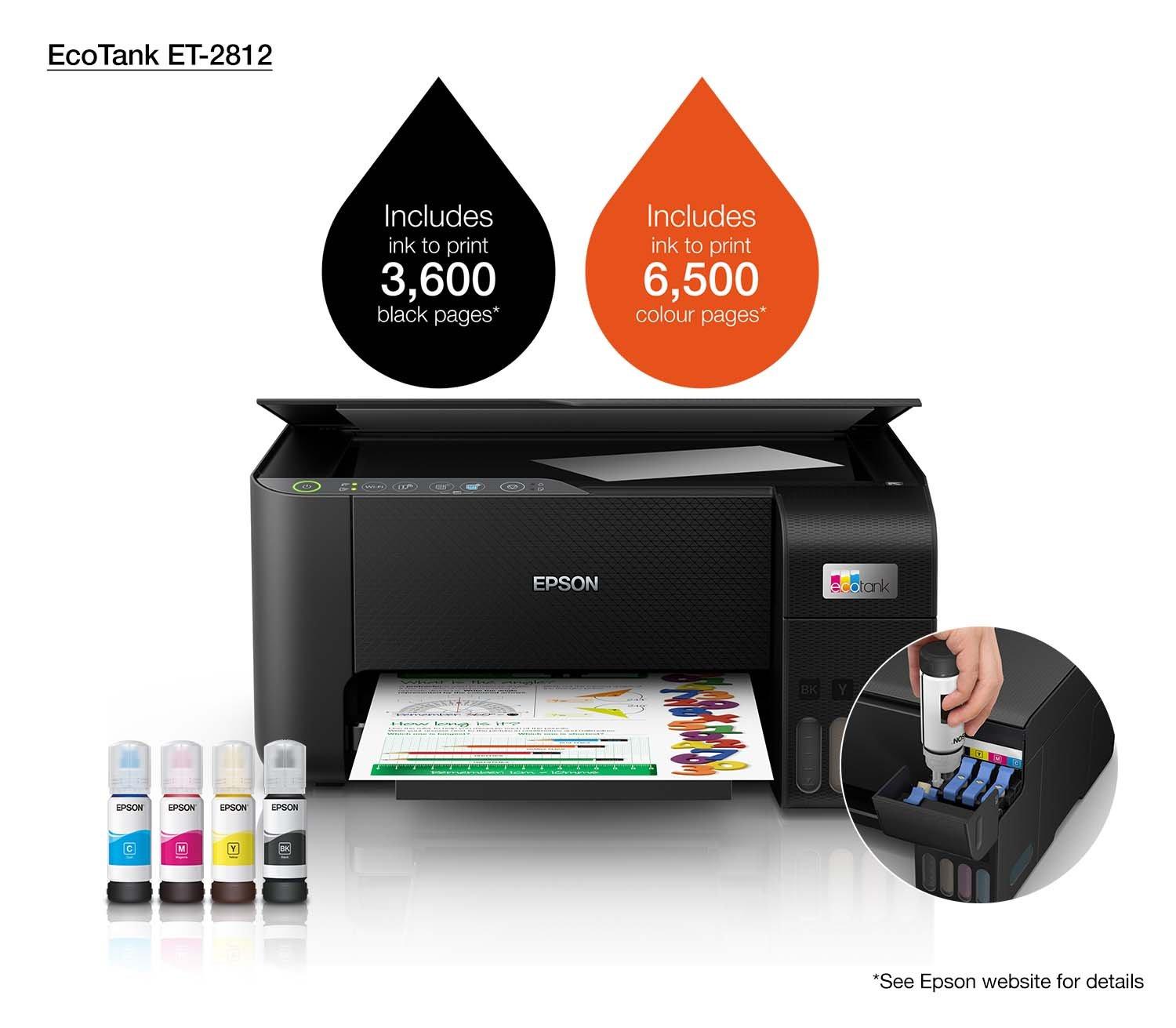 EcoTank ET-2812 Consumer Printers | Printers | Products | Epson Republic of