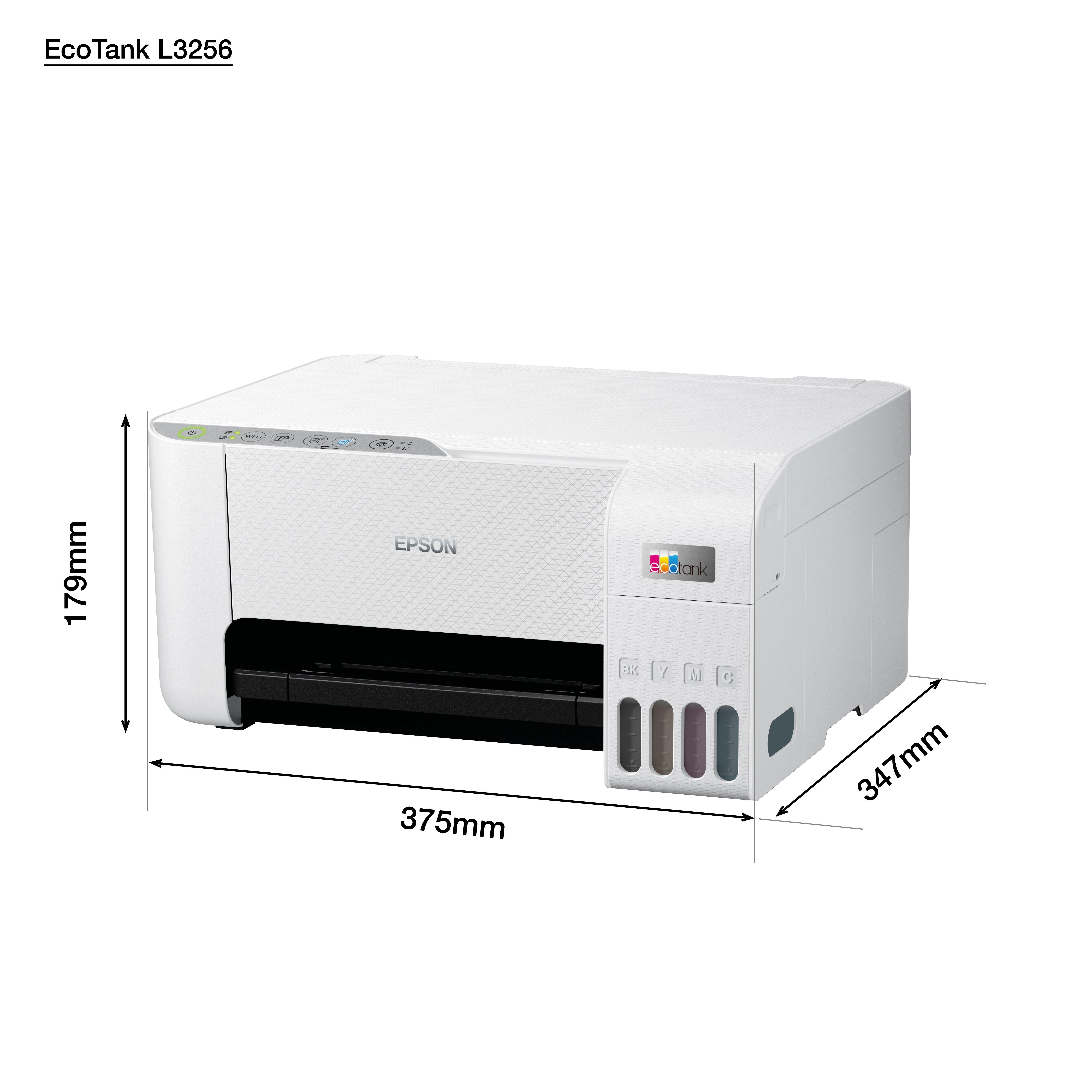 Imprimante Multifonction à réservoir intégré 3en1 couleur Epson ECOTANK  L3156 / WiFi
