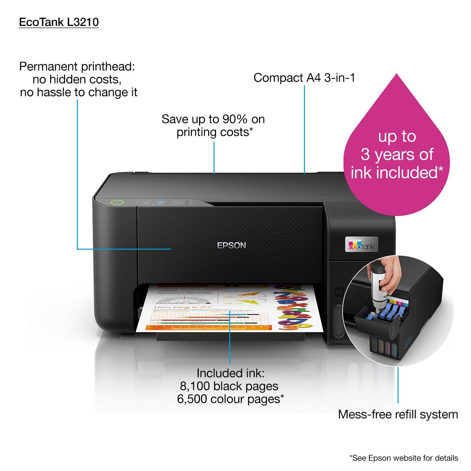 EcoTank L3210 | Consumer | Inkjet Printers | Printers | Products | Epson  Europe