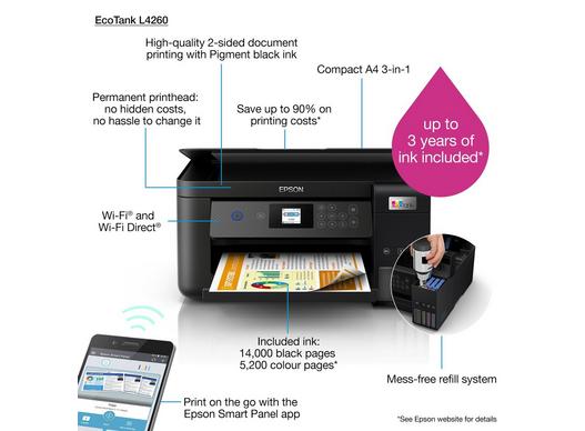 EcoTank L4260 | Consumer | Inkjet Printers | Printers | Products | Epson  Europe
