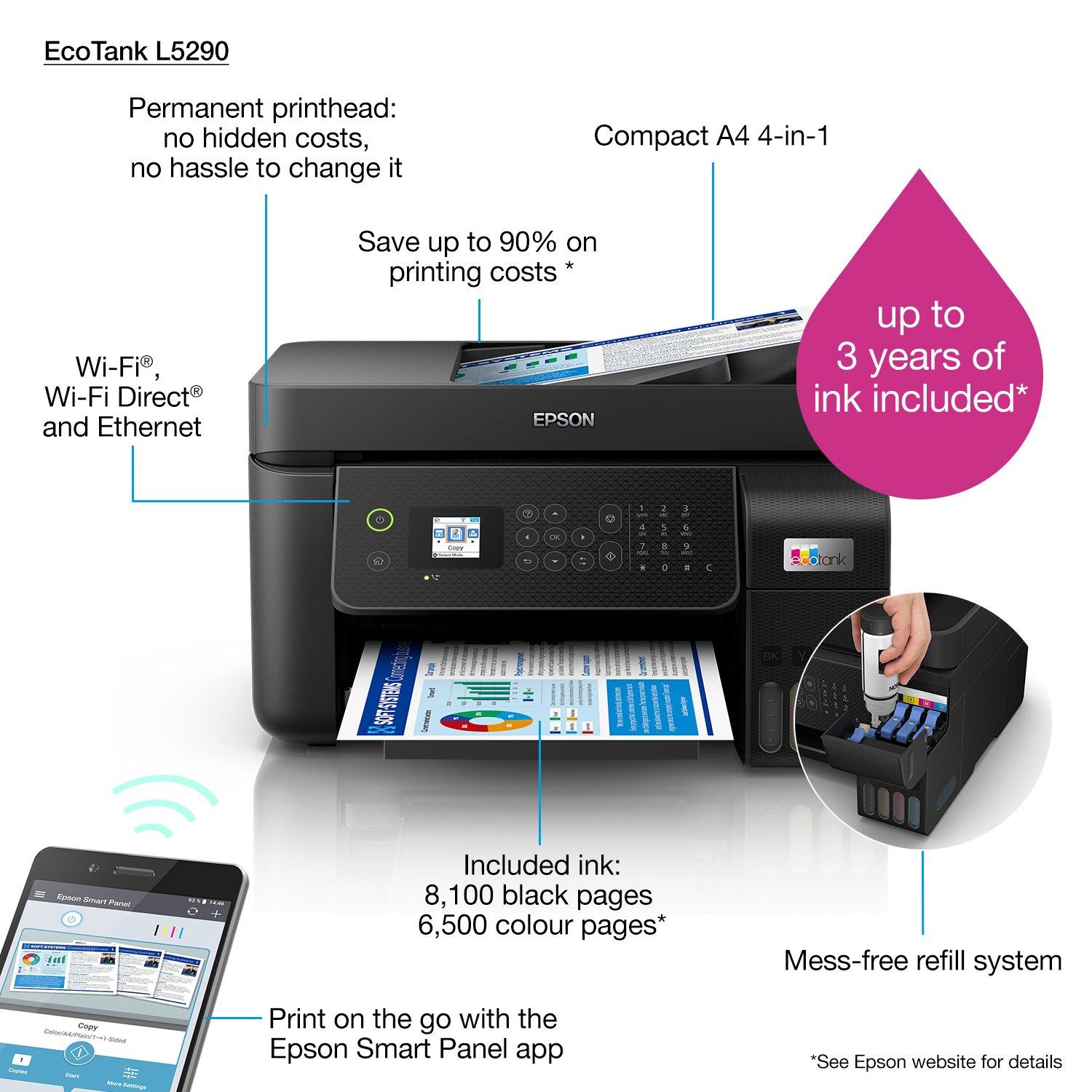 EcoTank L5290 | Consumer | Inkjet Printers | Printers | Products | Epson  Europe