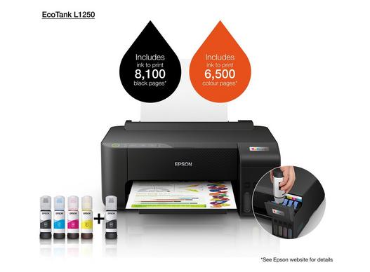 EcoTank L1250 | Consumer | Inkjet Printers | Printers | Products | Epson Europe