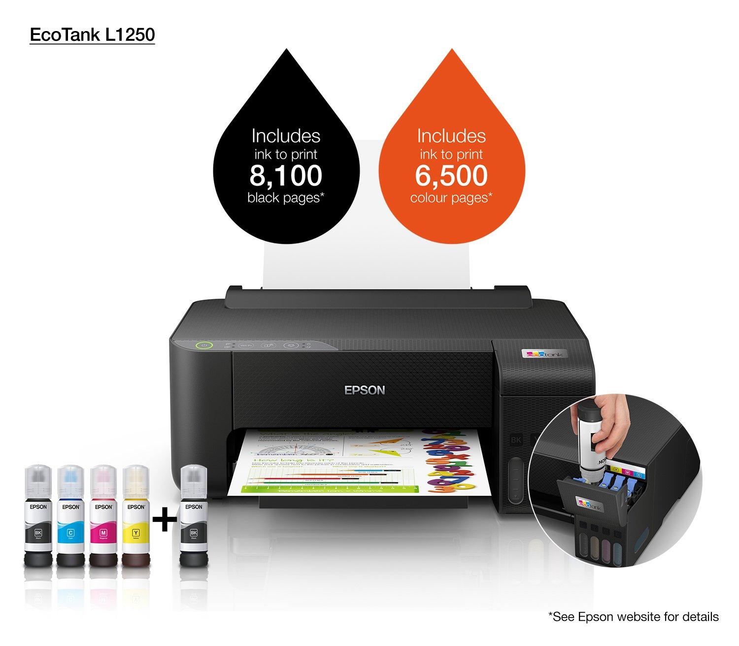 EcoTank L1250 | Consumer | Inkjet Printers | Printers | Products | Epson Europe