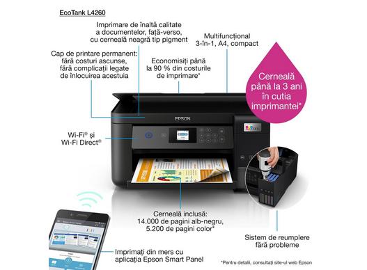 Fifth Oxide Cleanly EcoTank L4260 | Consumer | Imprimante cu jet de cerneală | Imprimante |  Produse | Epson România
