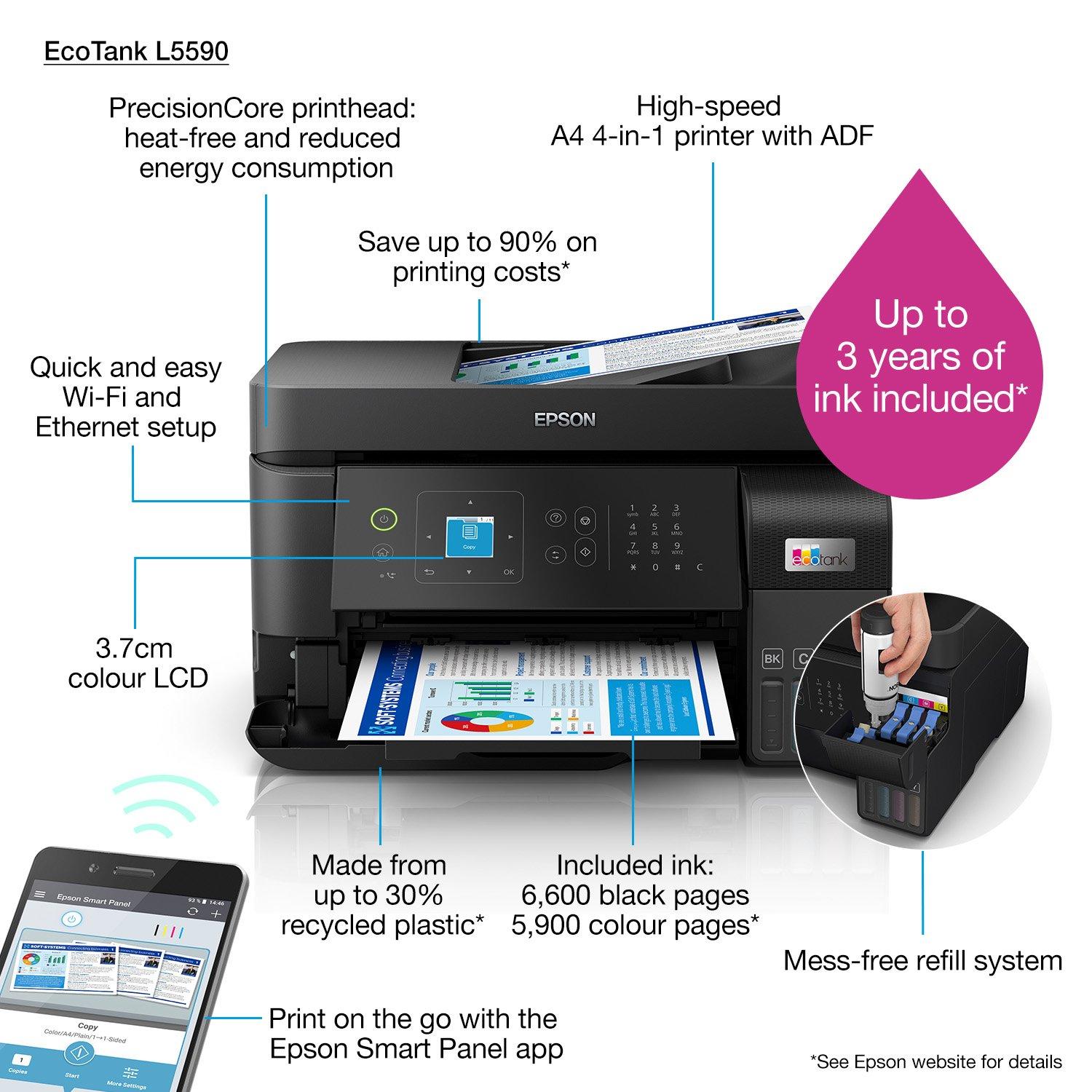 EcoTank L5590 | Consumer | Inkjet Printers | Printers | Products | Epson  Europe