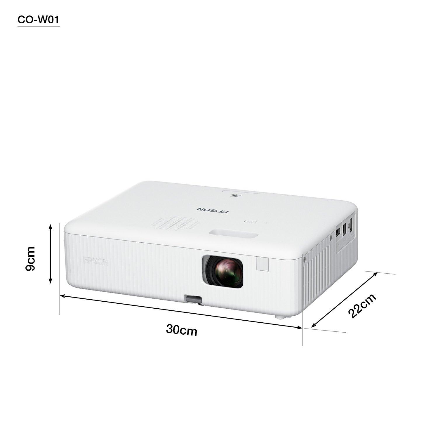 Proyector Epson EpiqVision Flex CO-W01 Portatil, 3000 Lumenes 3-Chip 3