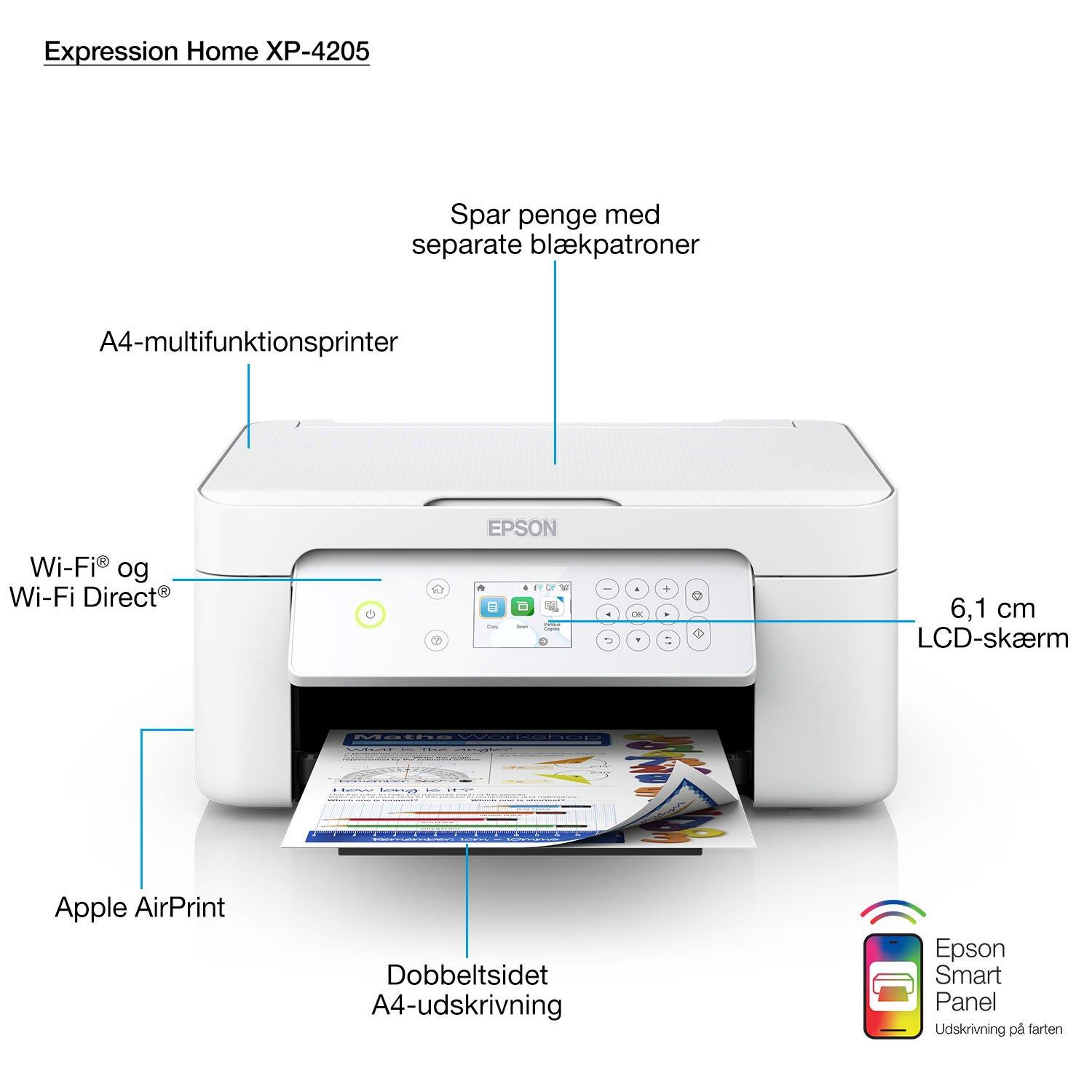 Expression Home XP-4205 | Consumer | Inkjetprintere | Printere | | Epson Danmark