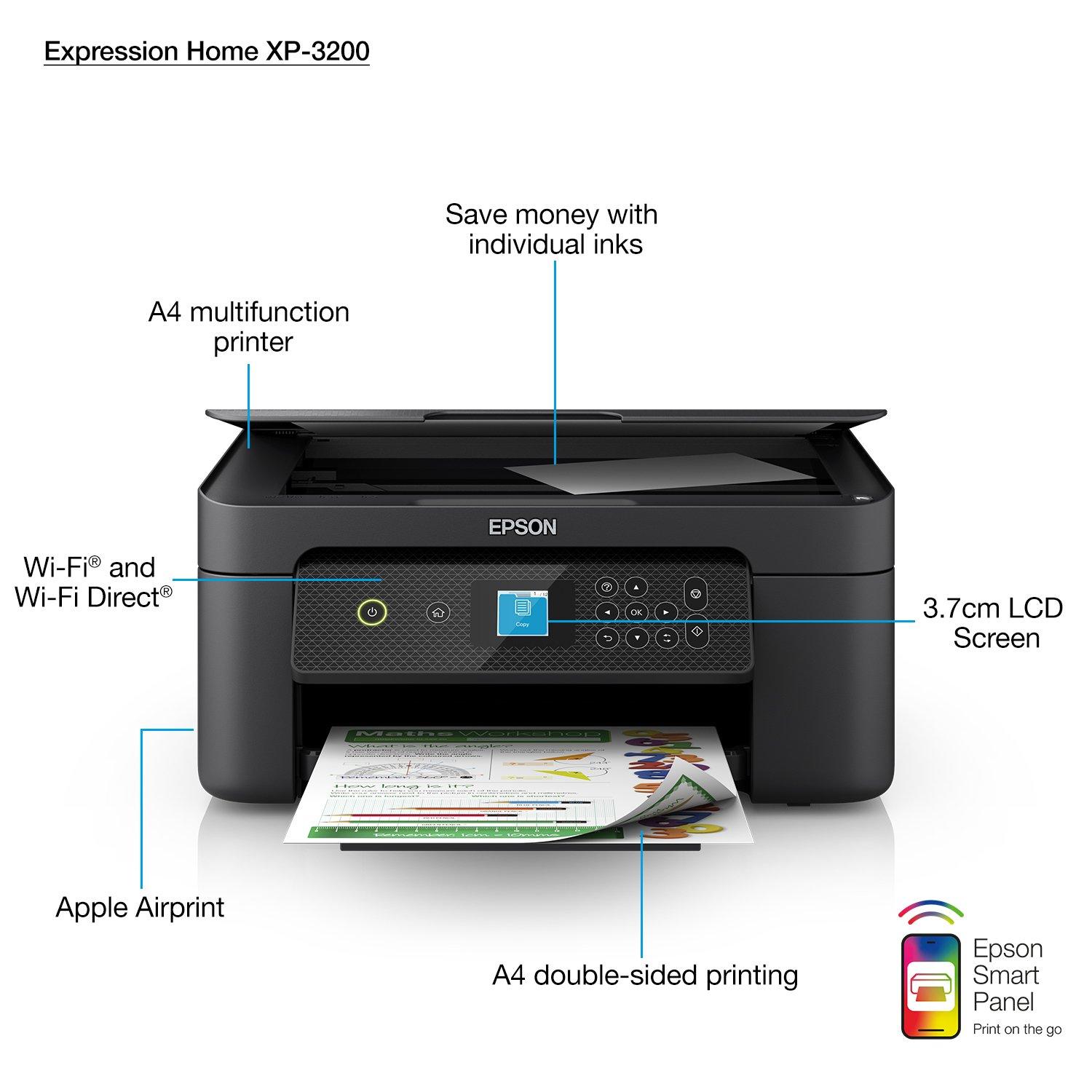 Epson Expression Home XP3200 Impresora Multifuncion Color Duplex WiFi  │