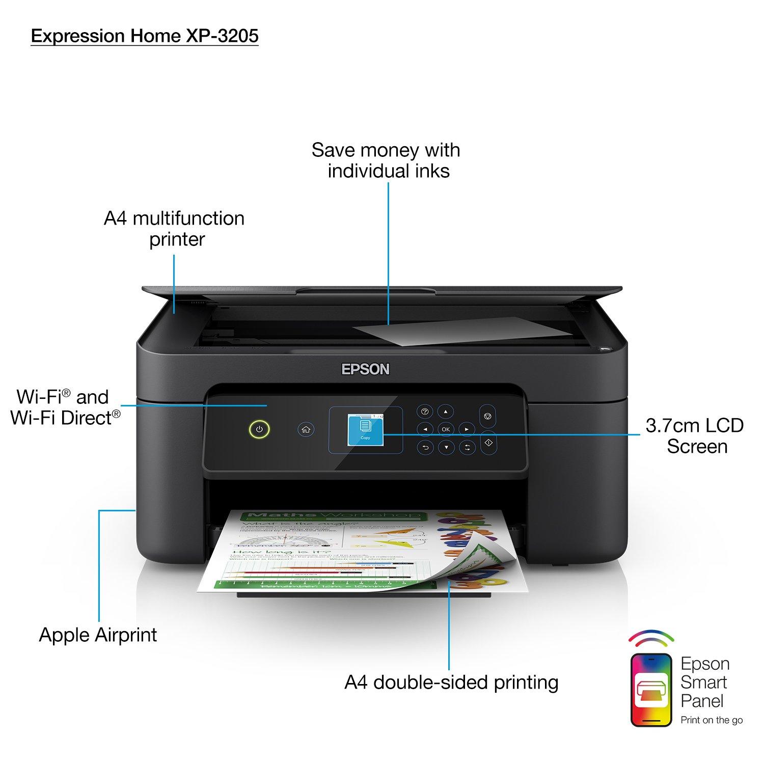 Printers | | Consumer XP-3205 Inkjet Europe | Epson Products Printers | | Expression Home