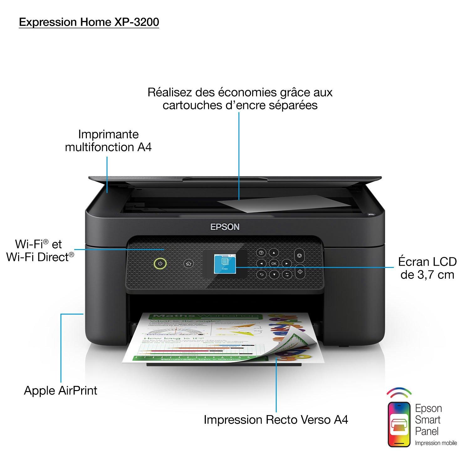 Imprimante multifonction couleur Wi-Fi Expression Home XP-3200 d