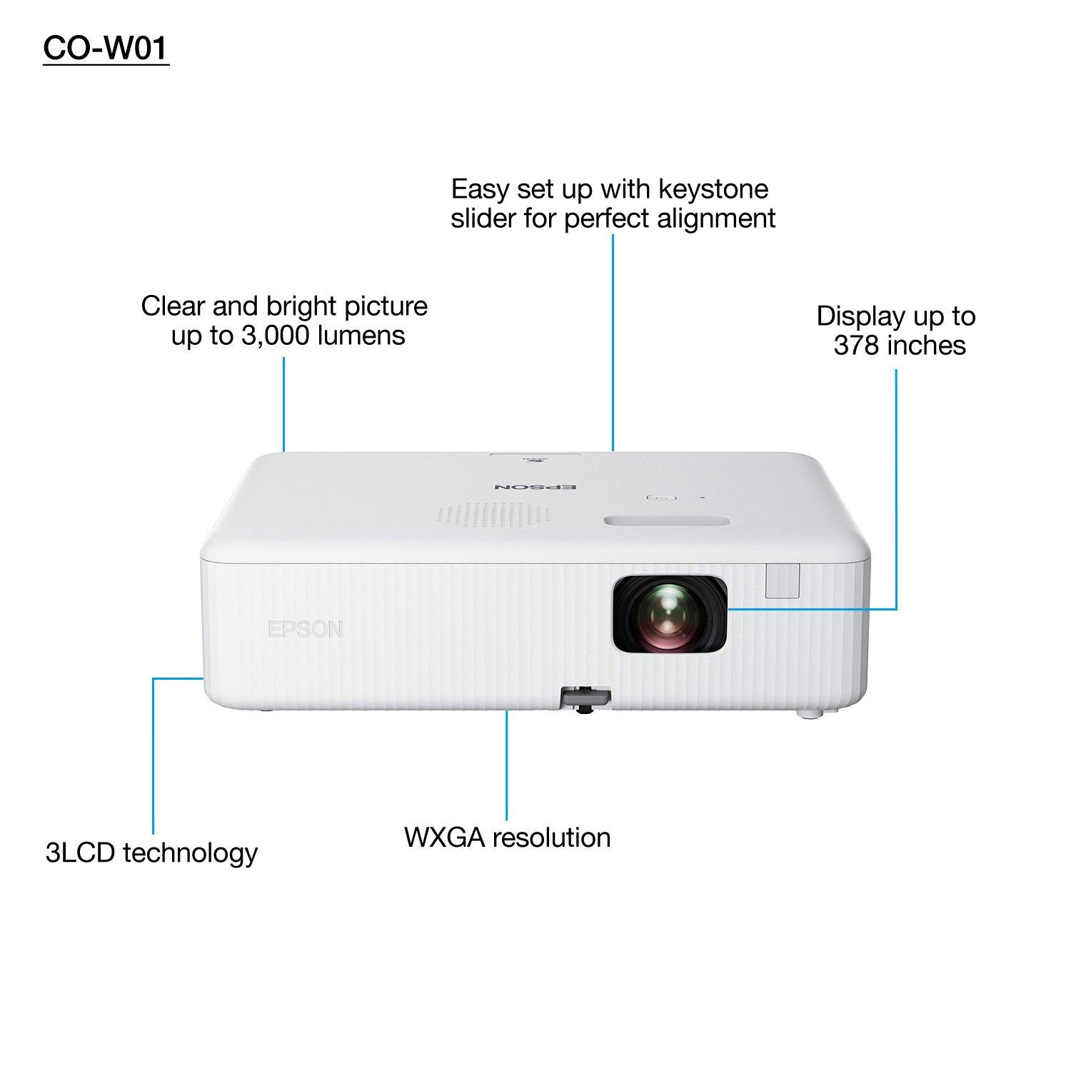 Proyector Portátil Epson CO-W01 WiFi opcional