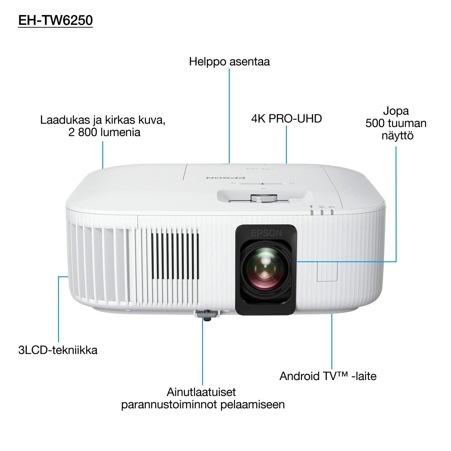 EH-TW6250 | Kotiteatteri | Projektorit | Tuotteet | Epson Suomi