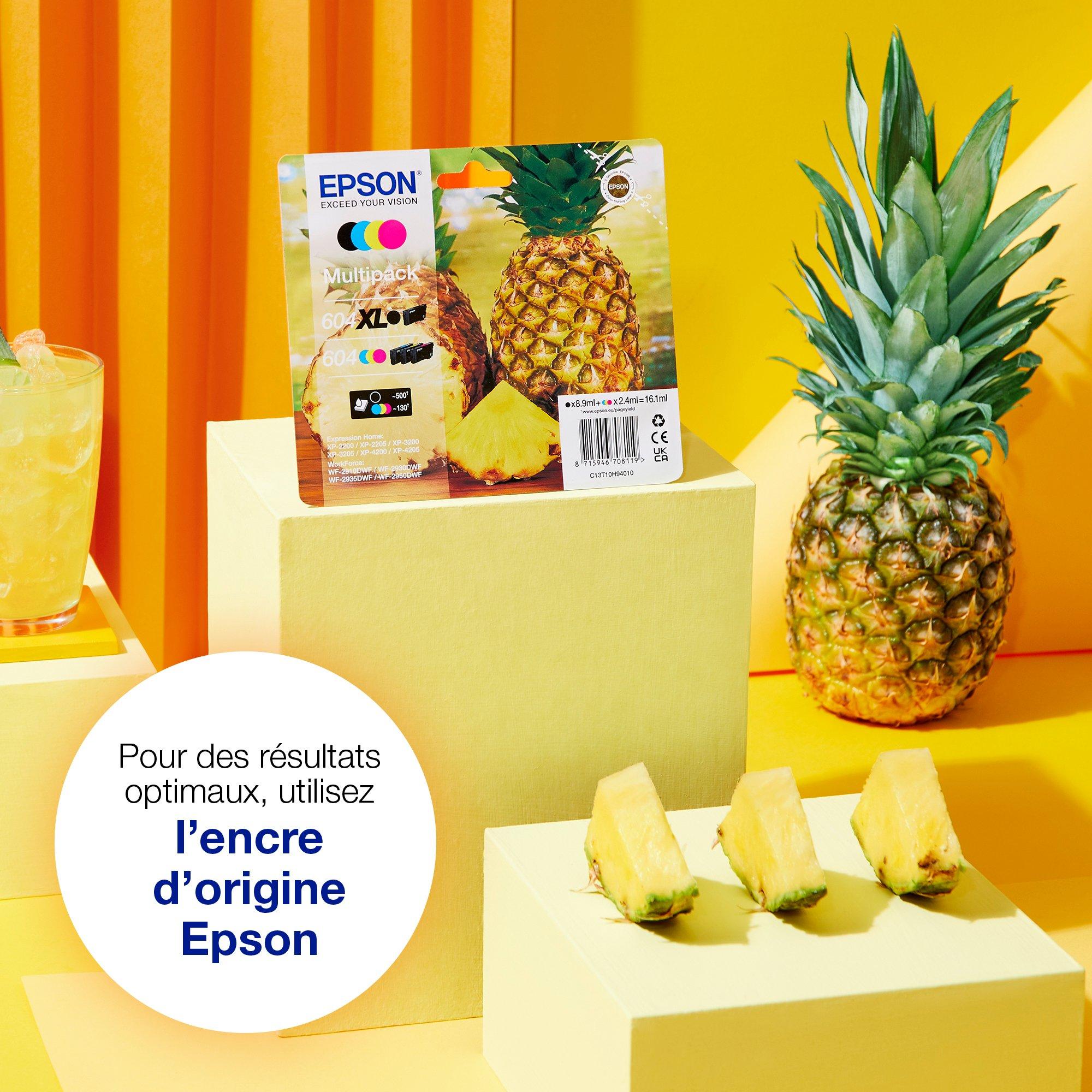 Encre multipack 4 couleurs Ananas 604, Consommables encre, Encre & papier, Produits