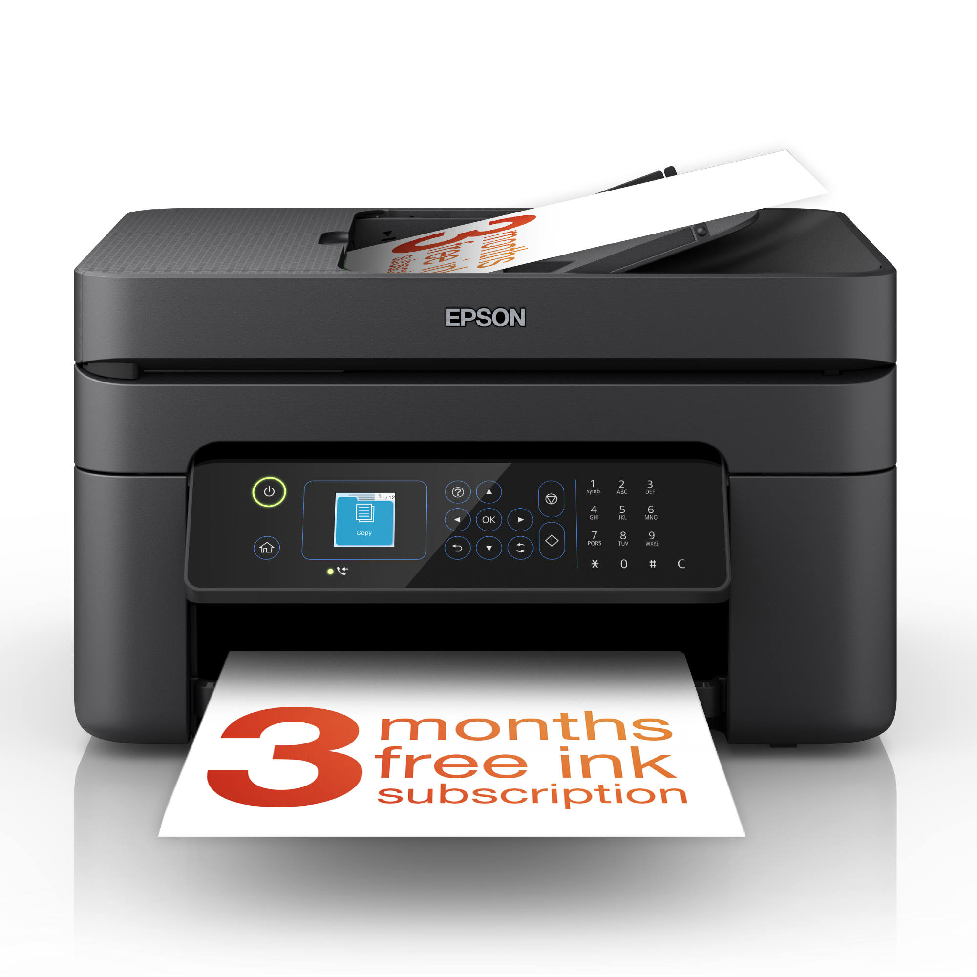 WorkForce WF 2935DWF A4 Multifunction Wireless Inkjet printer with 3 months free ink with ReadyPrint Subscription MicroBusiness Inkjet Printers Printers Products Epson United Kingdom