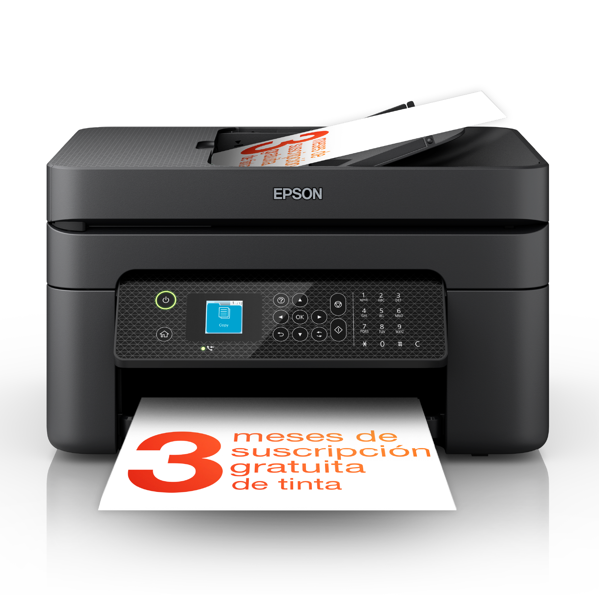 Impresora de inyección de tinta multifunción WorkForce WF-2930DWF A4 con conectividad inalámbrica y 3 meses gratis de suscripción de tinta ReadyPrint*