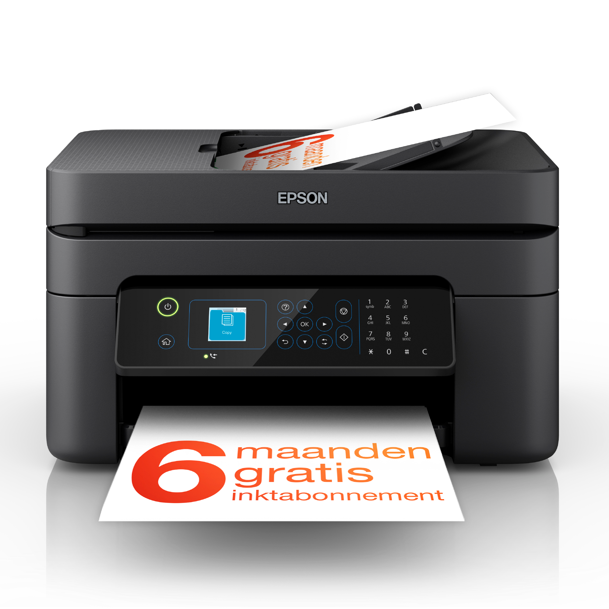 WorkForce WF-2935DWF A4 multifunctionele draadloze inkjetprinter met een ReadyPrint-abonnement met zes maanden gratis inkt*