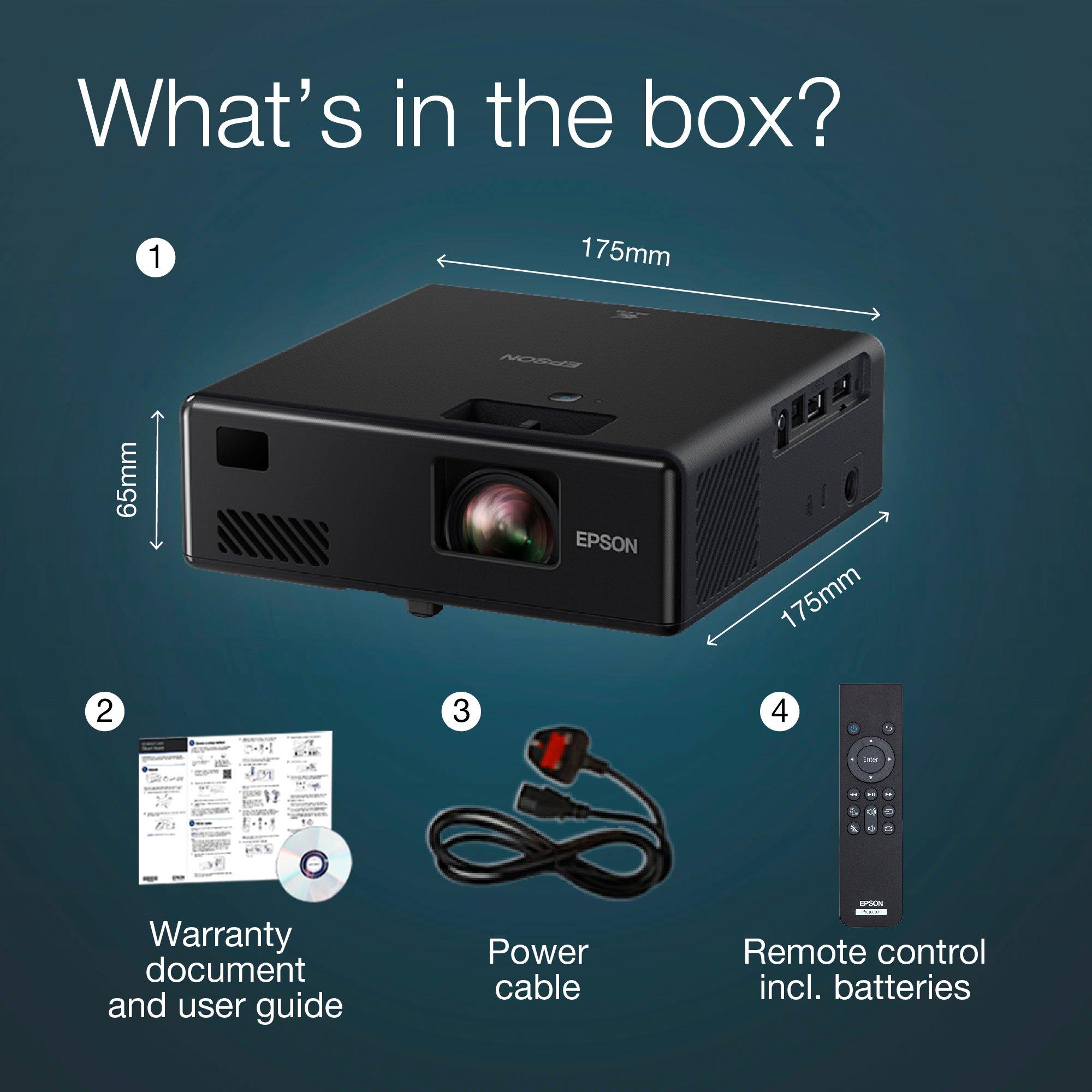 EF-11 Mini Laser Projector, 1,000 Lumens, Up To 150 Inch Display | Home Cinema | Projectors | Products | Epson United Kingdom EF-11 Mini Laser Projector, 1,000 Lumens, Up To 150 Inch Display | Home Cinema | Projectors | Products | Epson United Kingdom