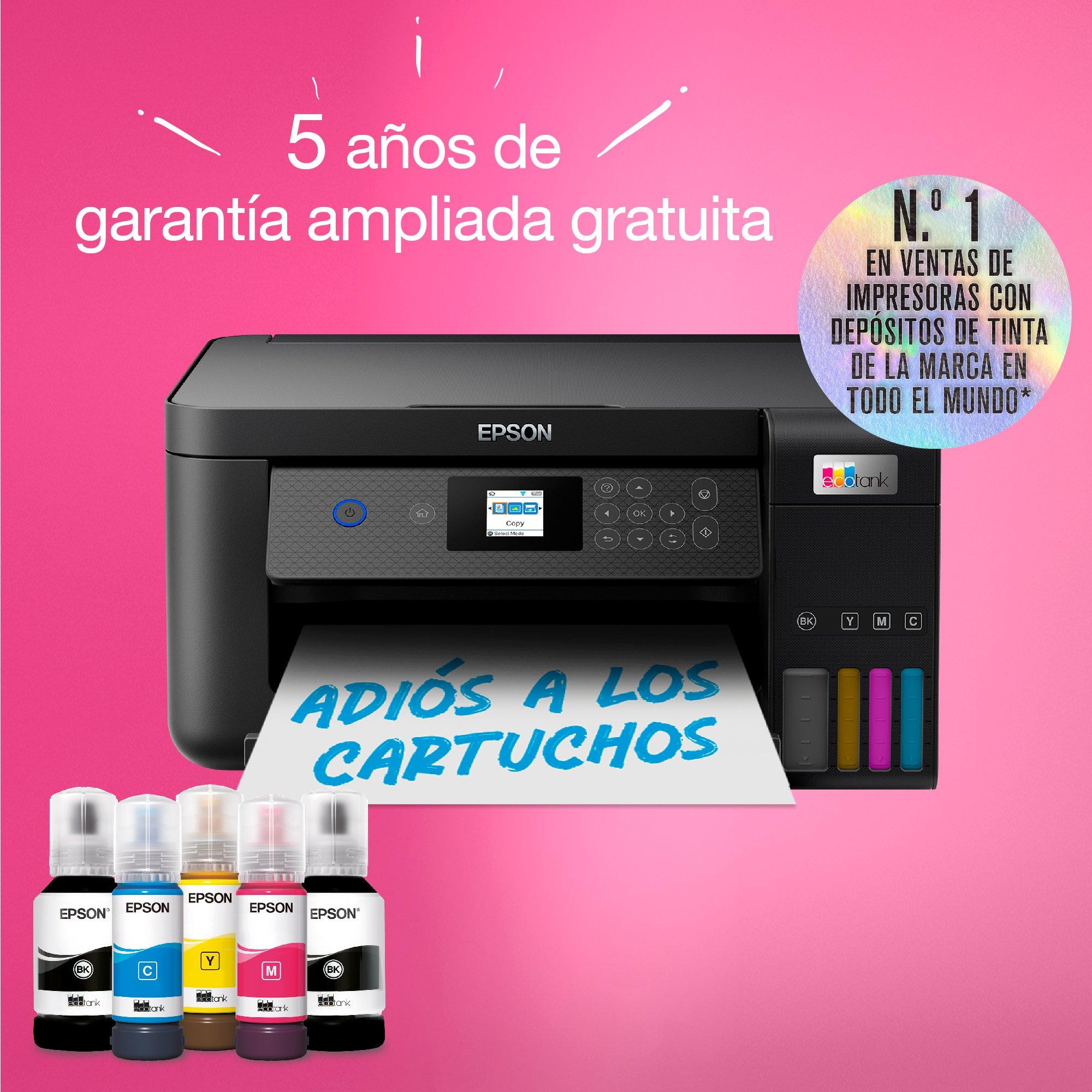 Impresora Multifunción Epson EcoTank ET-2850, Micro Piezo, Wifi, Color,  15ppm, Hasta 3 años de tinta incluida