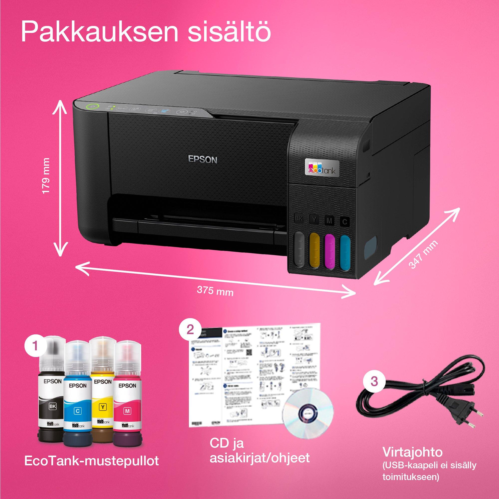 EcoTank ET-2814 whats in the box