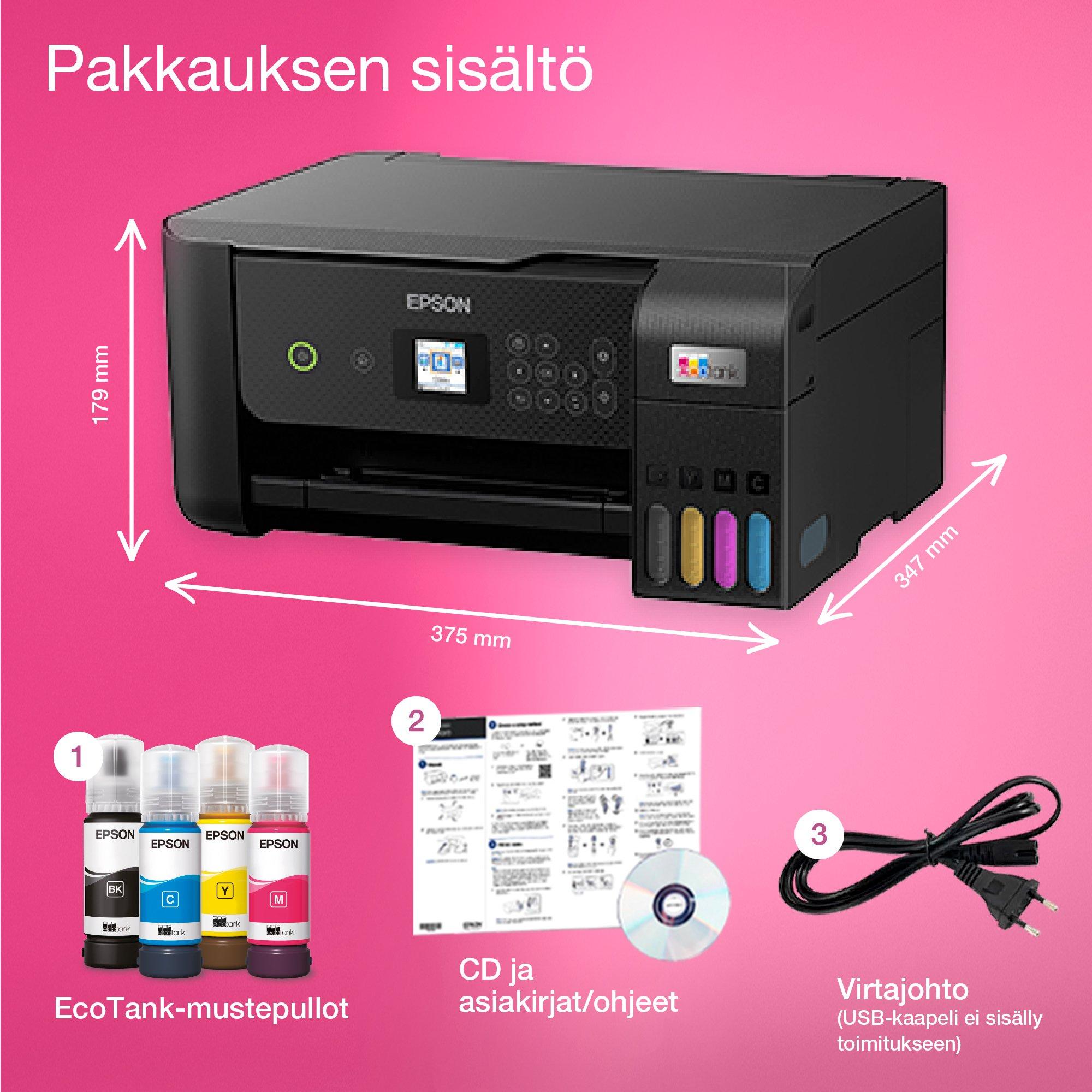 EcoTank ET-2820 whats in the box