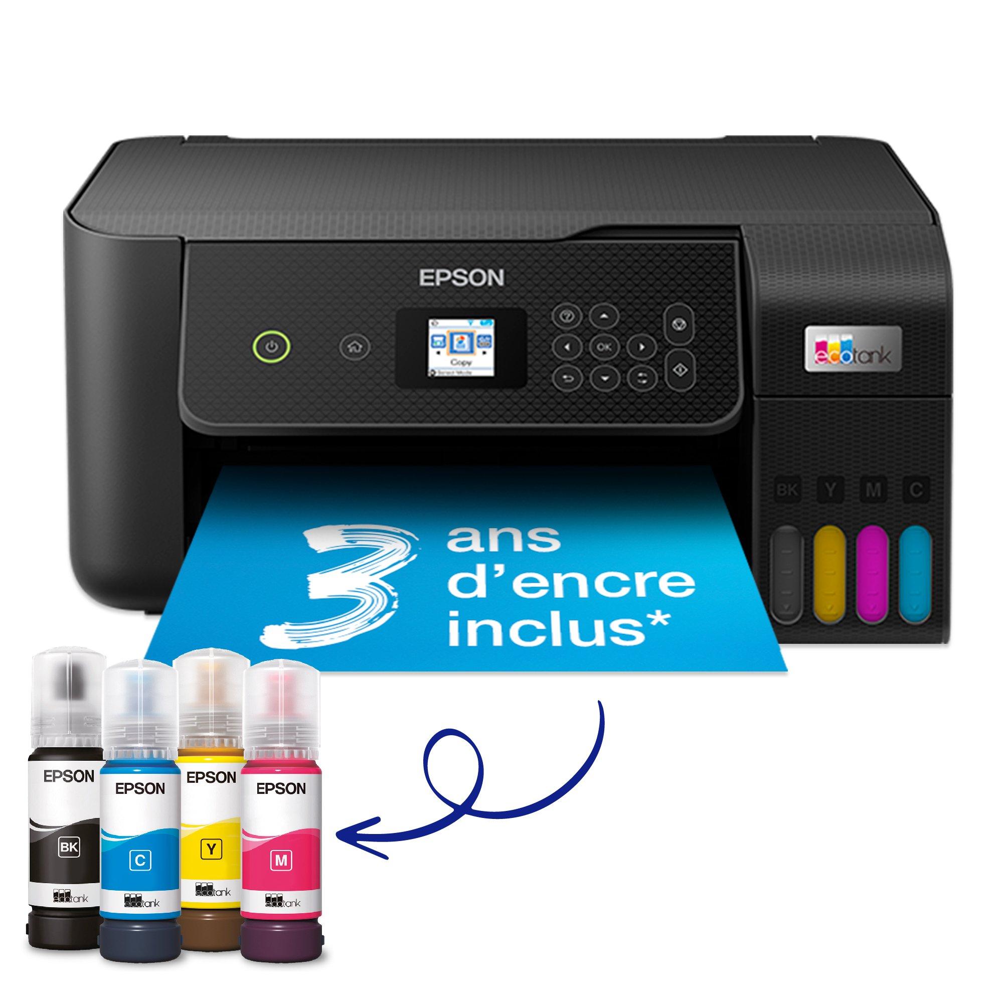 Remplacement de l'encre de sublimation sur une Epson Ecotank 