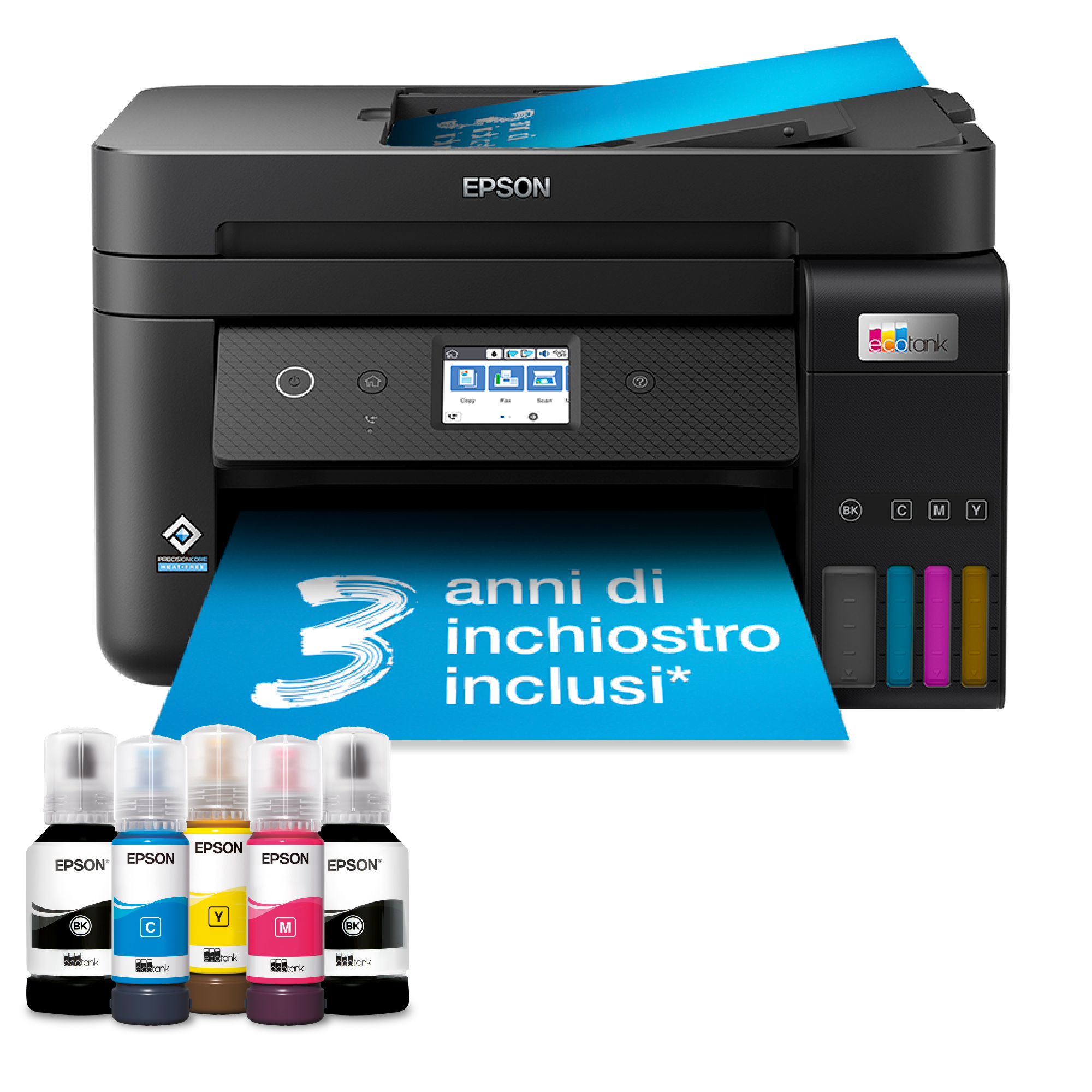 EcoTank ET-4800 stampante multifunzione A4 Wi-Fi con serbatoi di inchiostro, fino a 3 anni di inchiostro incluso
