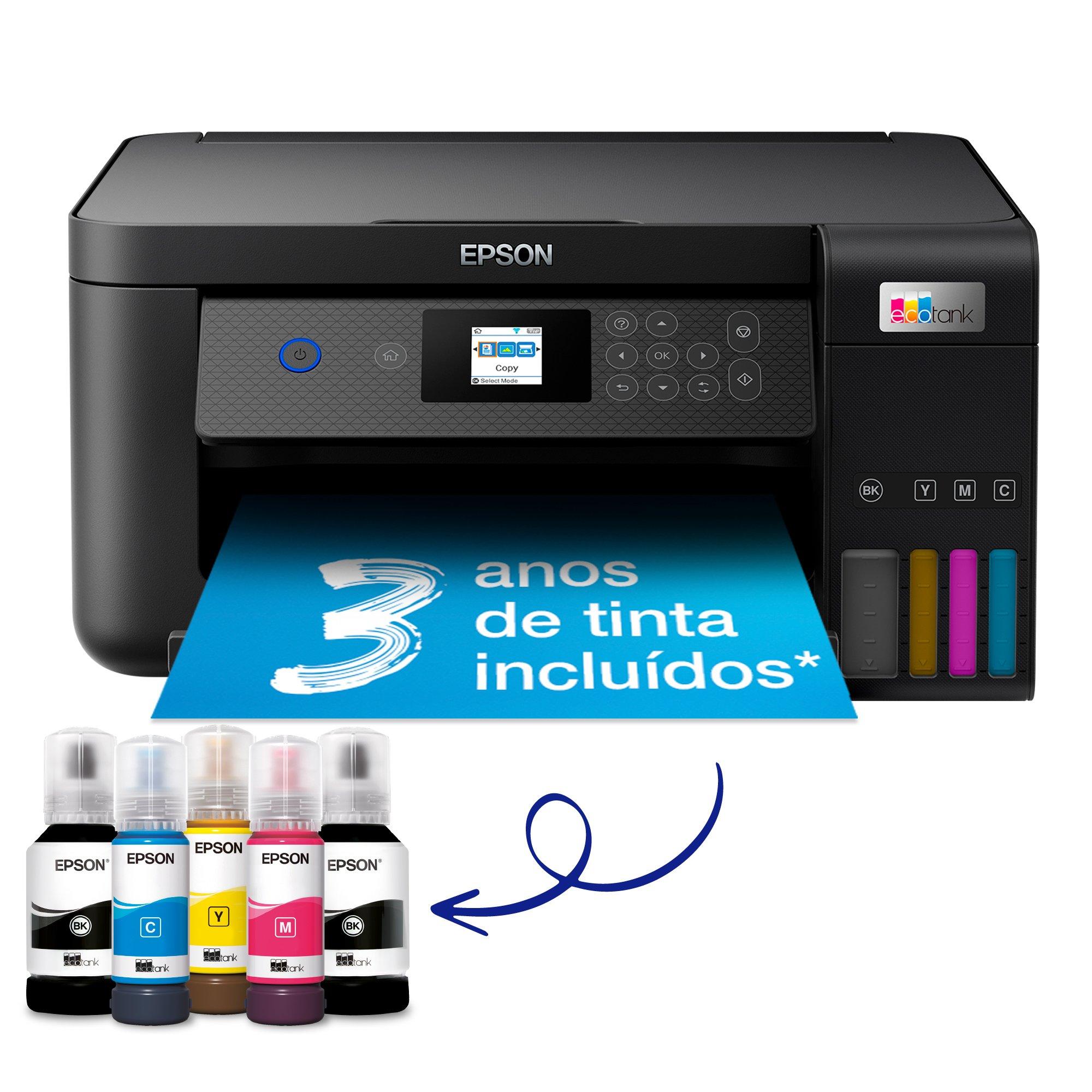 Impressora com tanque de tinta Wi-Fi multifunções EcoTank ET‑2850 A4 ...