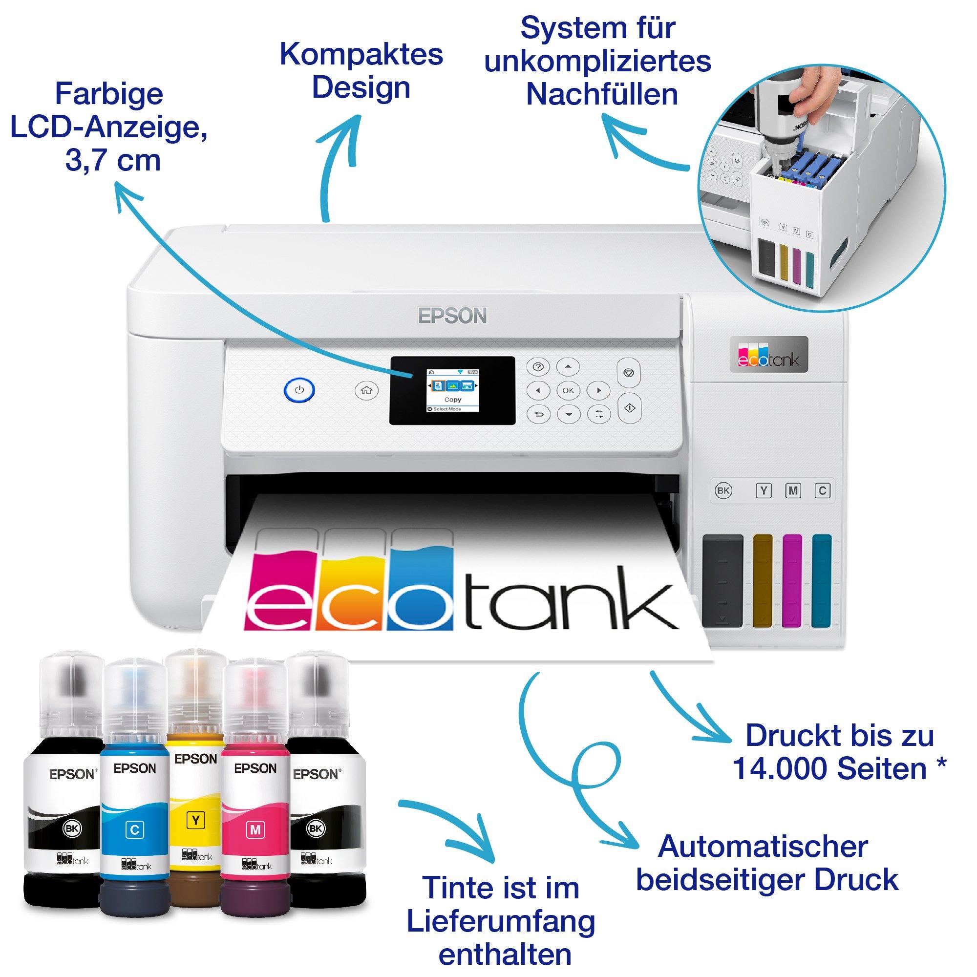 EcoTank ET-2856 | | Produkte Epson | Consumer Drucker | | Tintenstrahldrucker Deutschland
