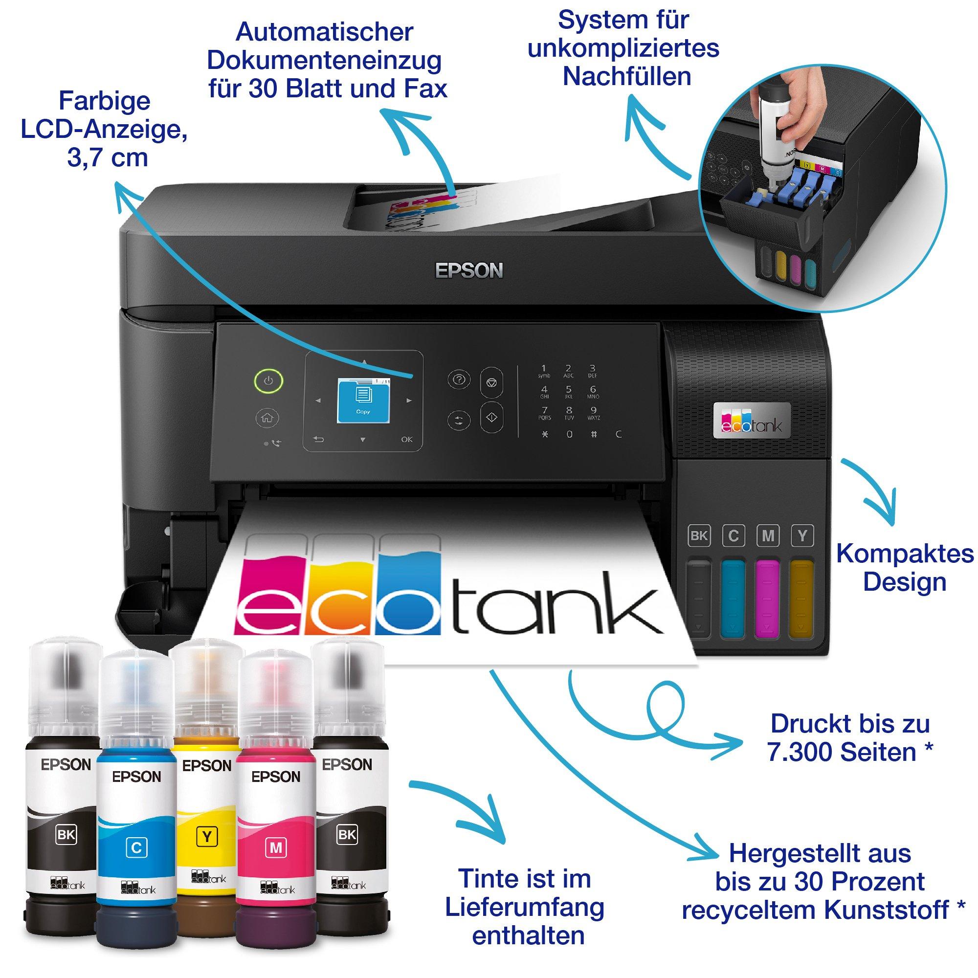 | | Produkte Epson | Deutschland Tintenstrahldrucker | EcoTank Consumer ET-4810 Drucker |