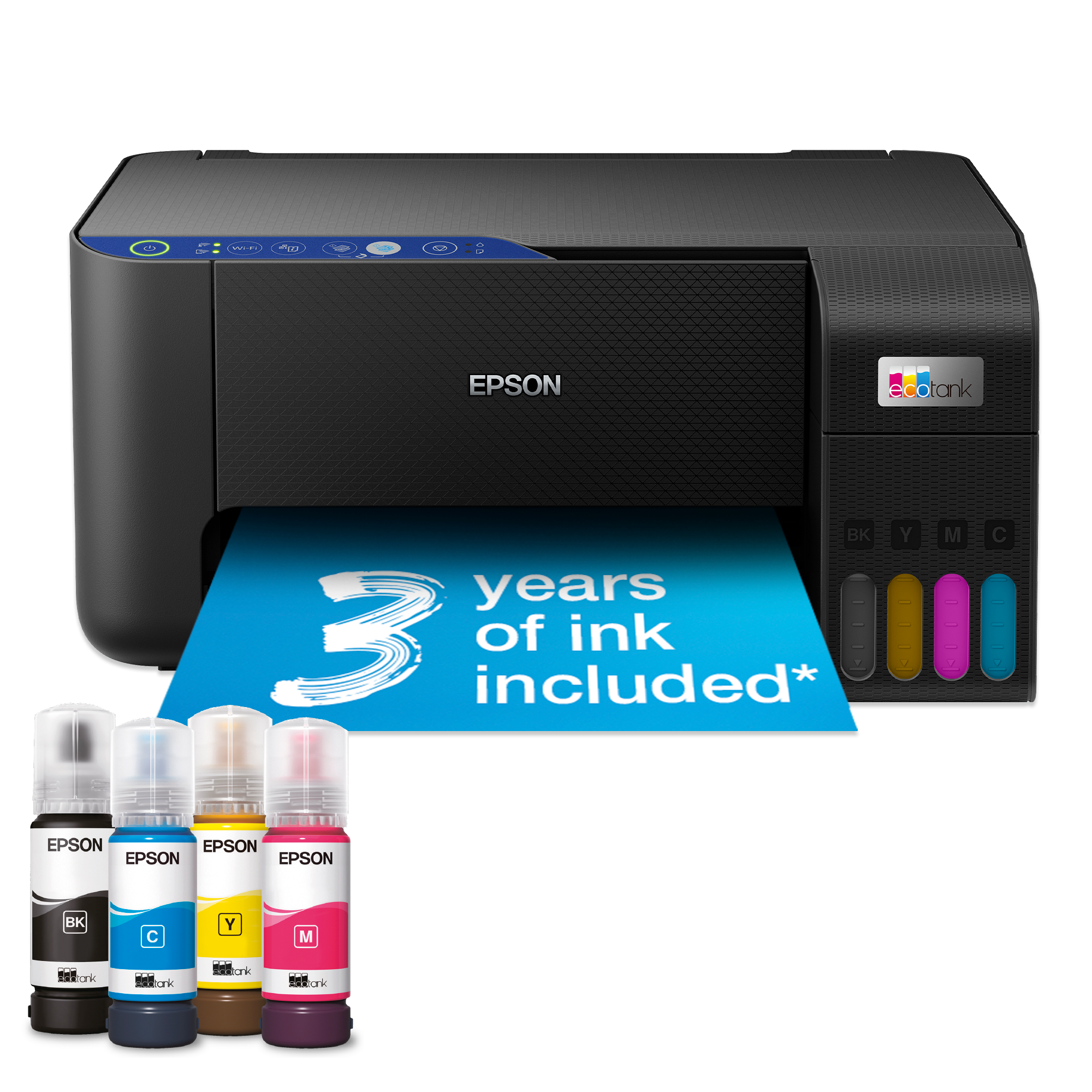 EcoTank ET-2811 A4 Multifunction Wi-Fi Ink Tank Printer, With Up To 3 Years Of Ink Included*