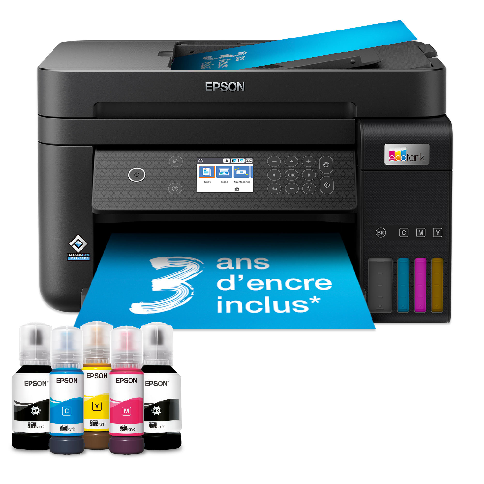 Epson Multifonction jet d'encre Epson Ecotank ET-3850 - prix pas cher chez  iOBURO