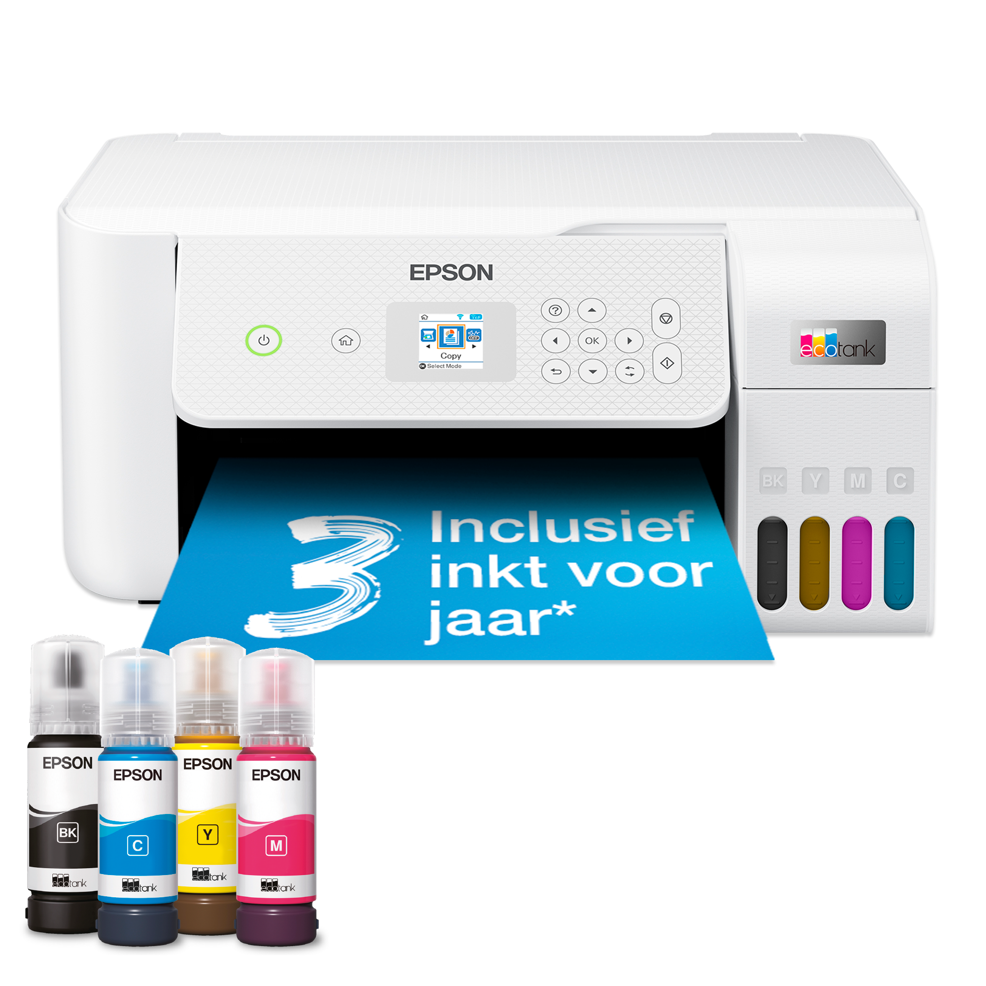 EcoTank ET-2826 multifunctionele A4 Wi-Fi-printer met inkttank, inclusief tot 3 jaar inkt