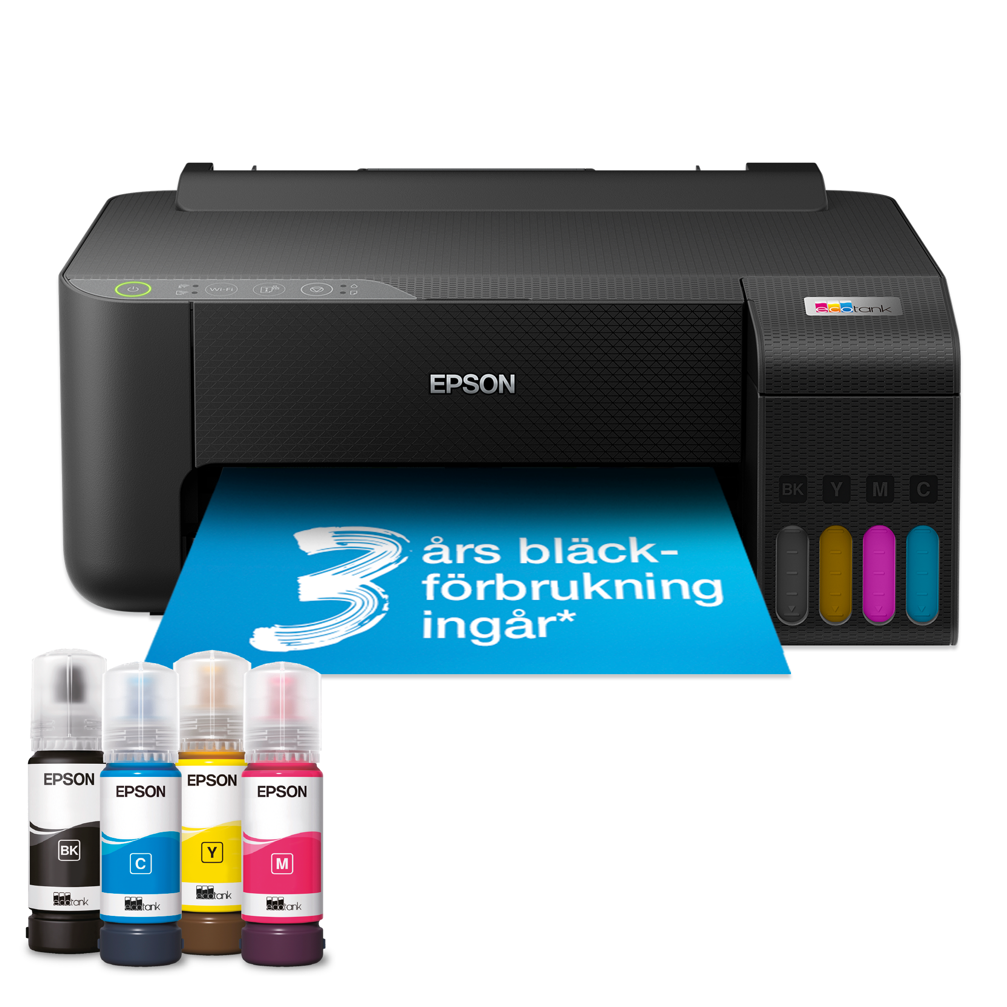 EcoTank ET-1810 A4 Wi-Fi Ink Tank Printer, With Up To 3 Years Of Ink Included