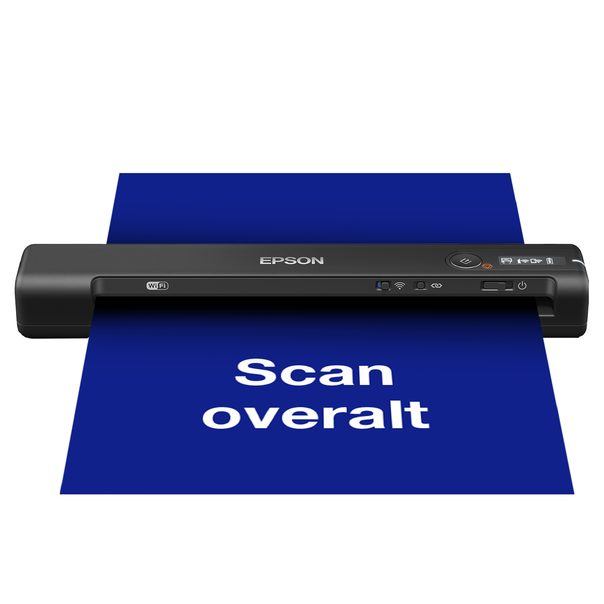 WorkForce ES-60W A4 hurtig trådløs mobil scanner med Wi-Fi-tilslutning, Epson ScanSmart-teknologi og LCD-skærm