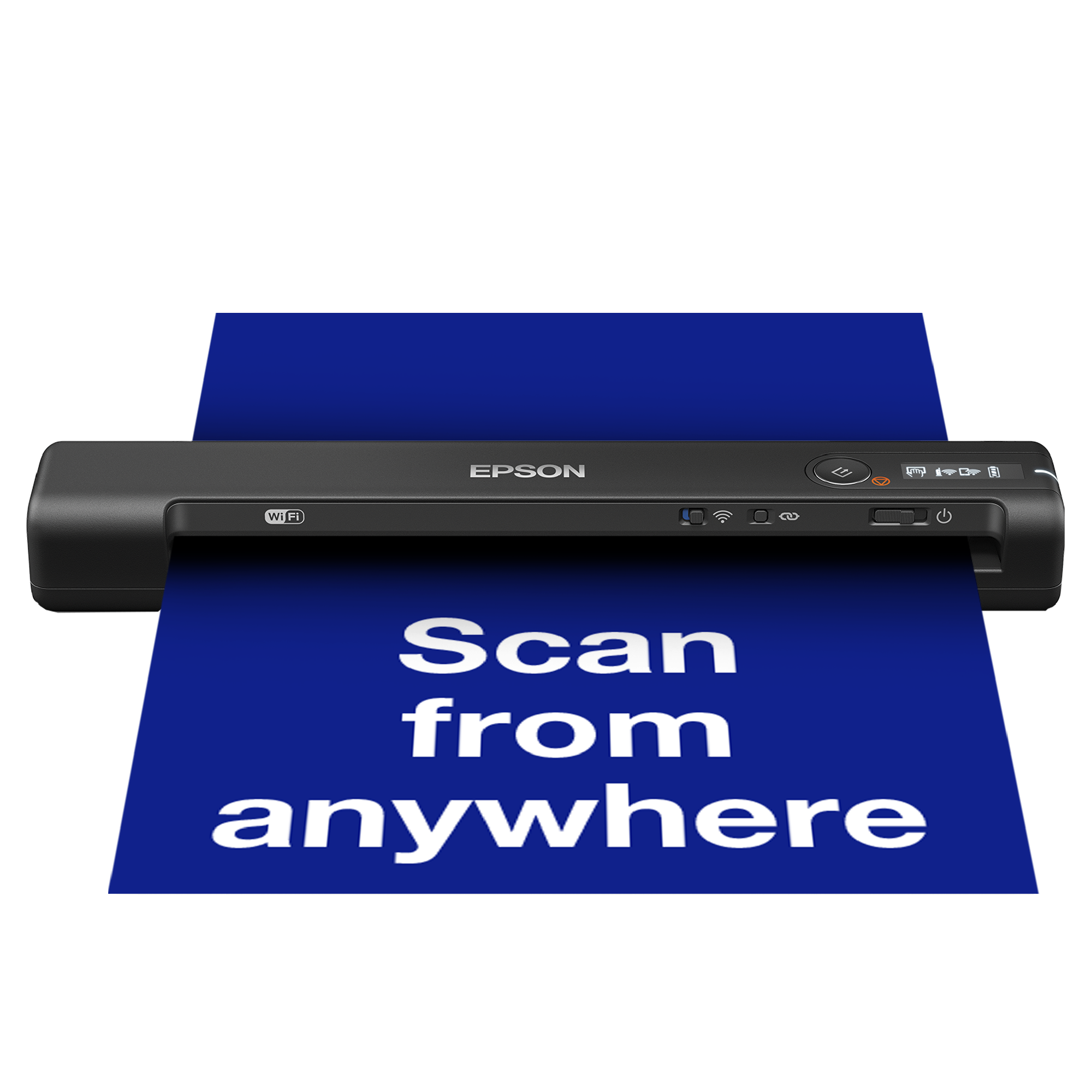 WorkForce ES-60W A4 fast wireless mobile scanner with Wi-Fi connectivity, Epson ScanSmart technology and LCD panel